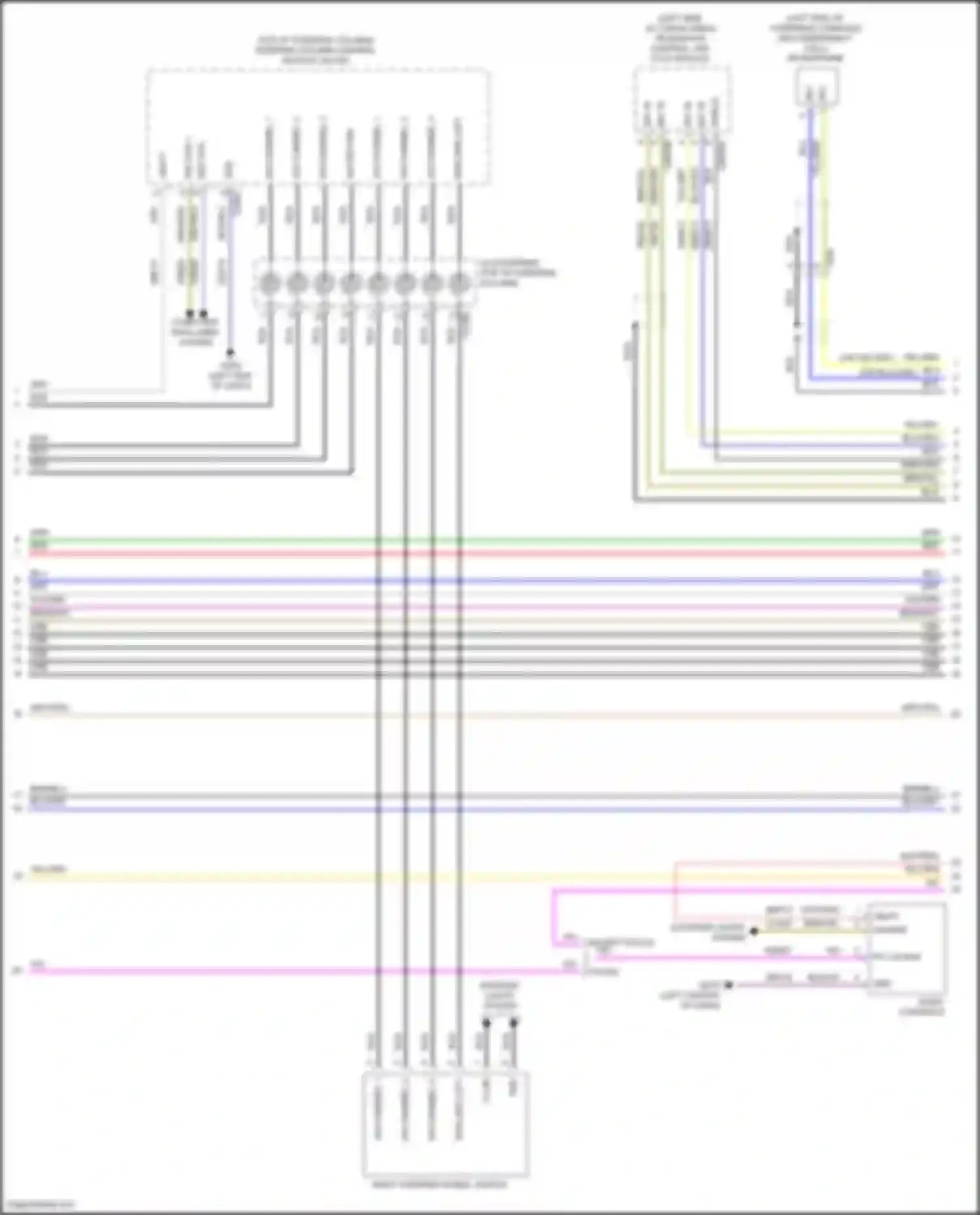 Wiring diagram audio controls for Ford Explorer VI facelift (2022-2024) (4 of 10)