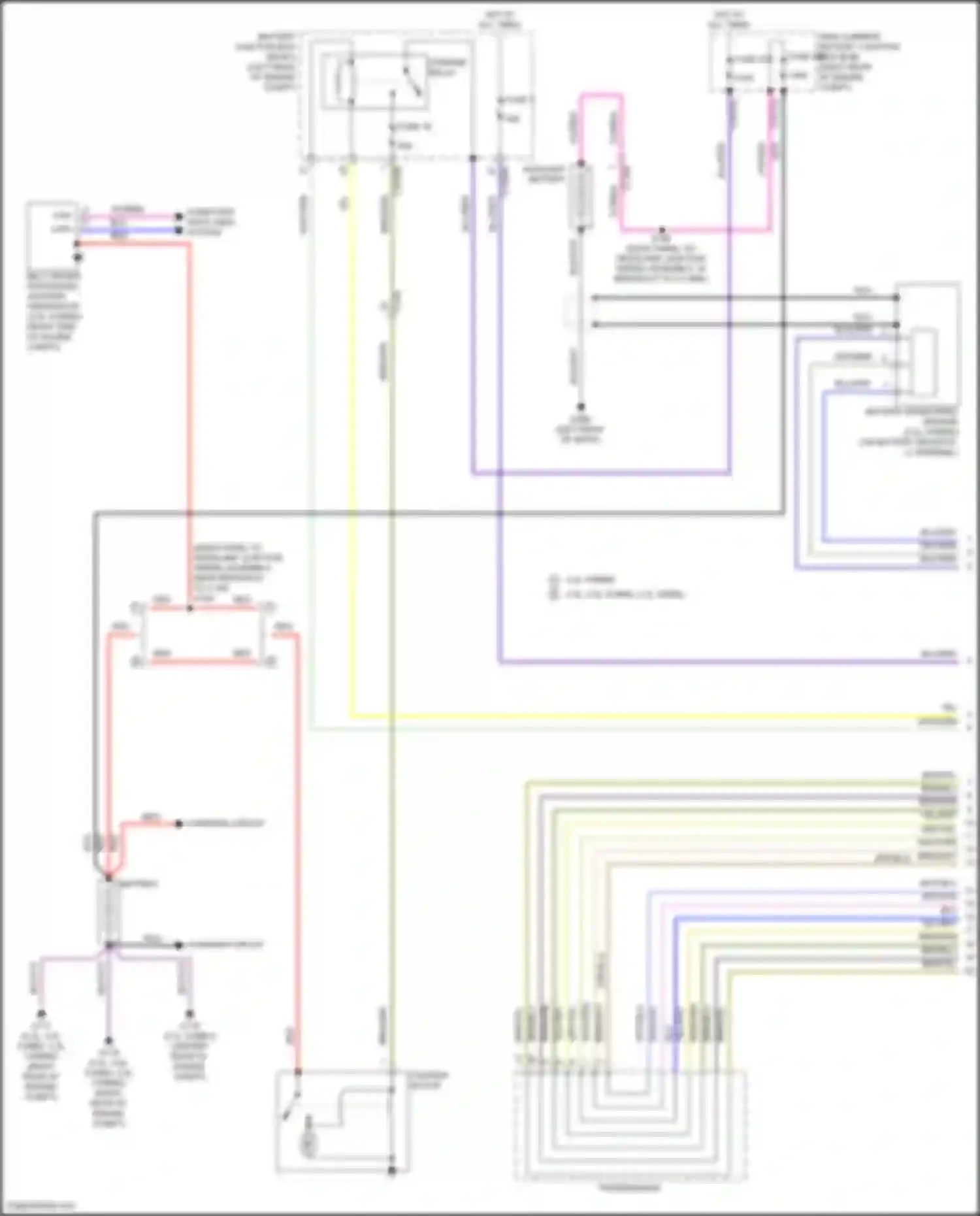 Wiring diagram belt-driven integrated starter generator for Ford Explorer VI facelift (2022-2024) (1 of 6)