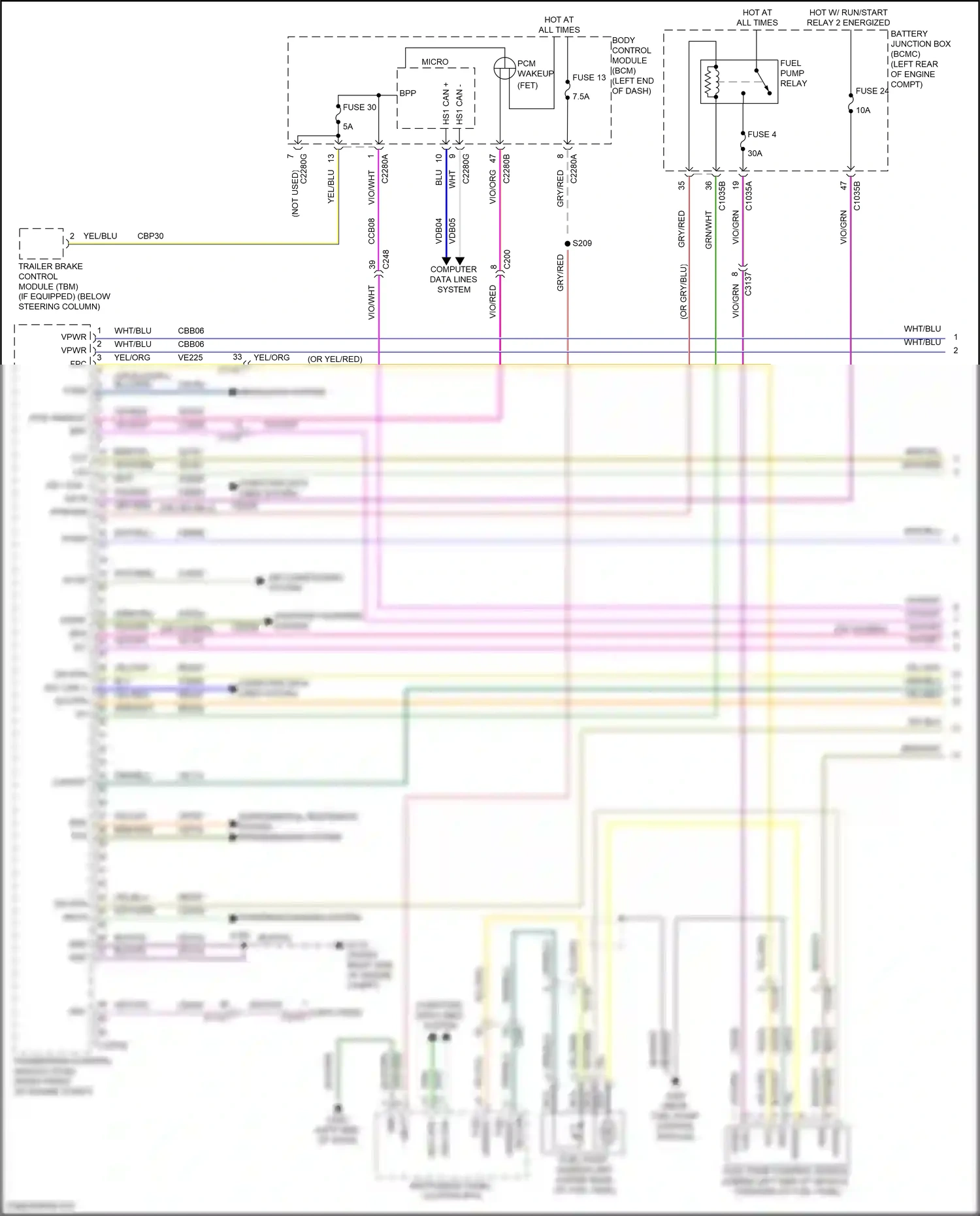 Wiring diagram blk/grn for Ford Explorer VI facelift (2022-2024) (40 of 46)