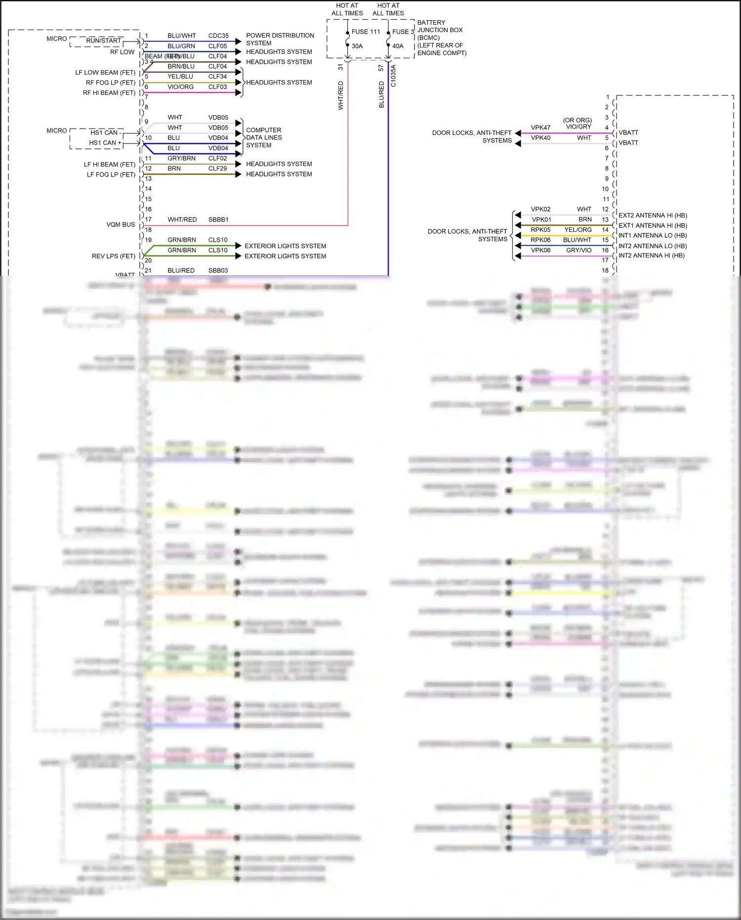 Wiring diagram blu for Ford Explorer VI facelift (2022-2024) (32 of 160)