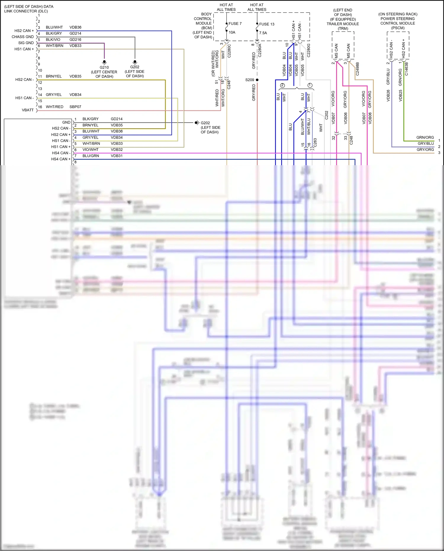 Wiring diagram blu for Ford Explorer VI facelift (2022-2024) (35 of 160)