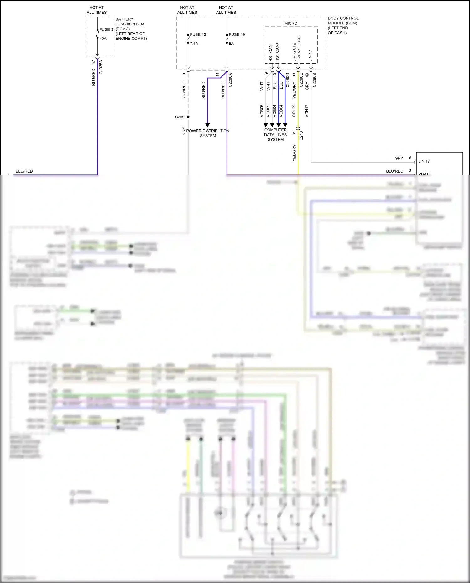 Wiring diagram blu for Ford Explorer VI facelift (2022-2024) (49 of 160)