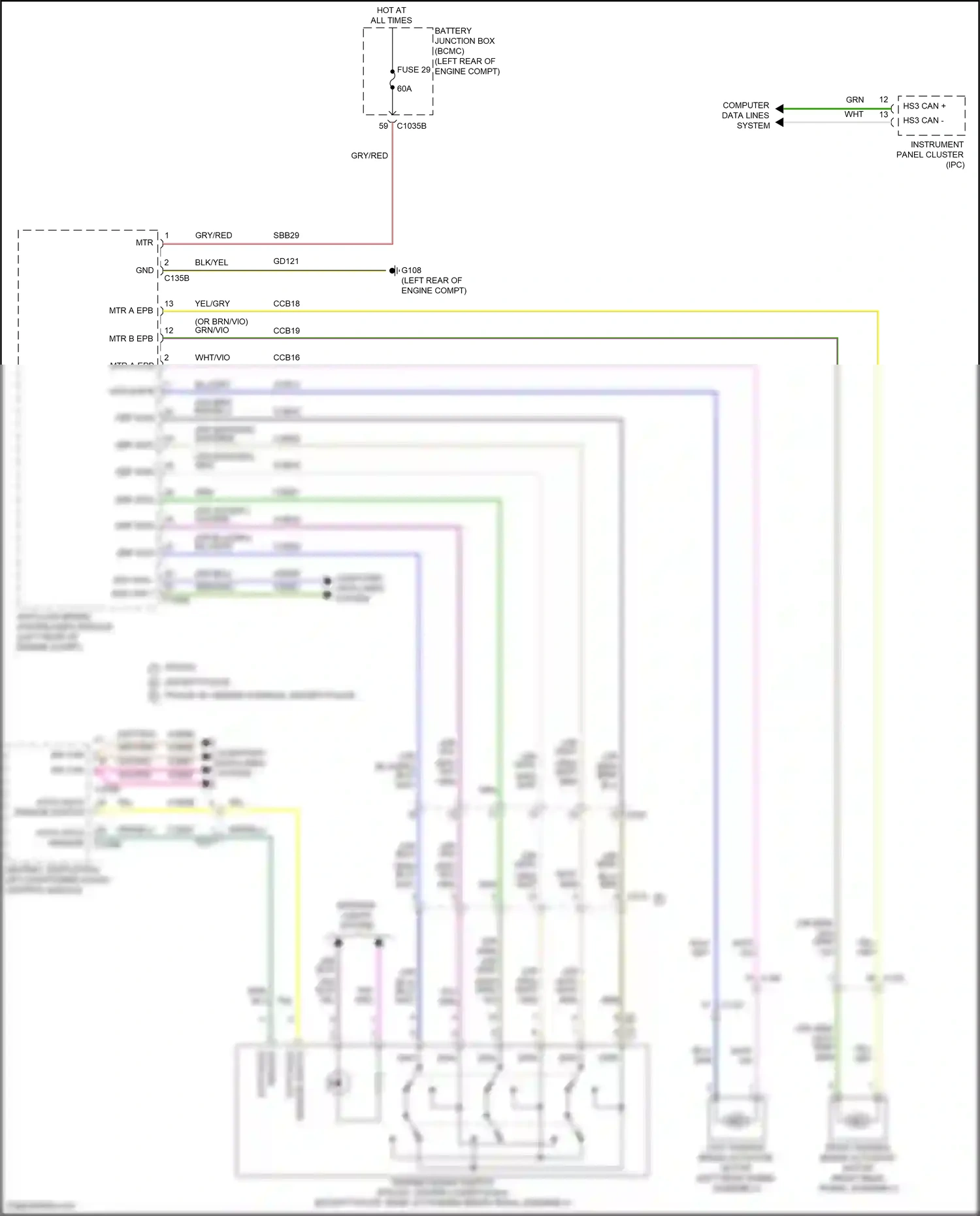 Wiring diagram blu for Ford Explorer VI facelift (2022-2024) (43 of 160)