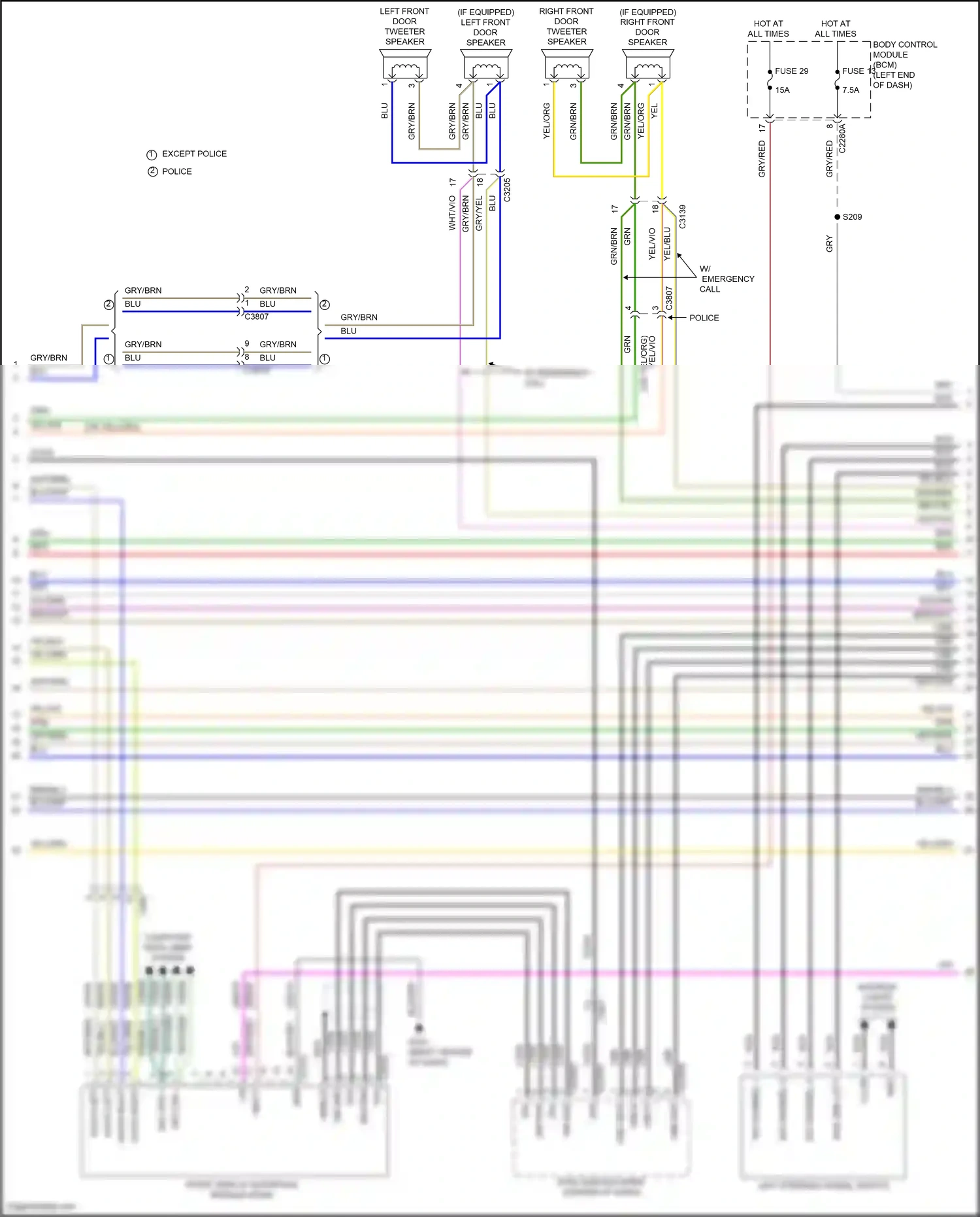 Wiring diagram blu for Ford Explorer VI facelift (2022-2024) (15 of 160)