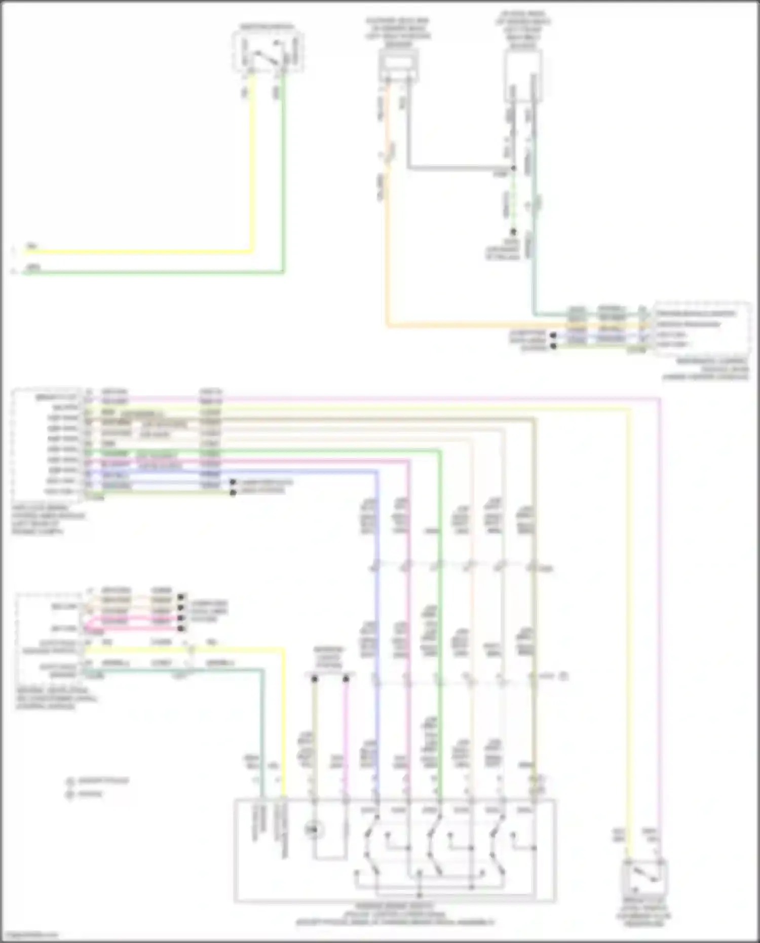 Wiring diagram brake fluid level switch for Ford Explorer VI facelift (2022-2024) (2 of 3)