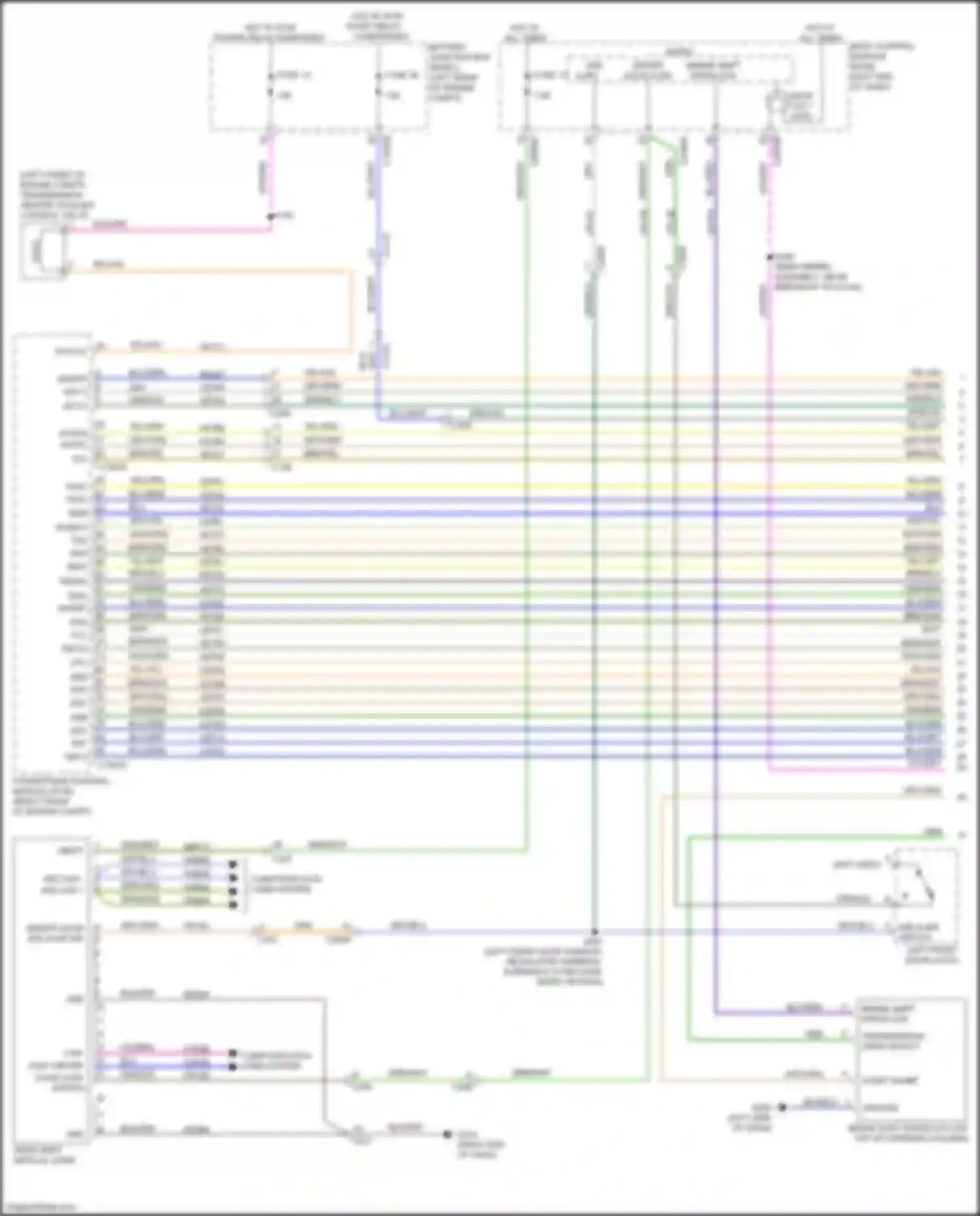 Wiring diagram brake shift interlock for Ford Explorer VI facelift (2022-2024) (1 of 8)