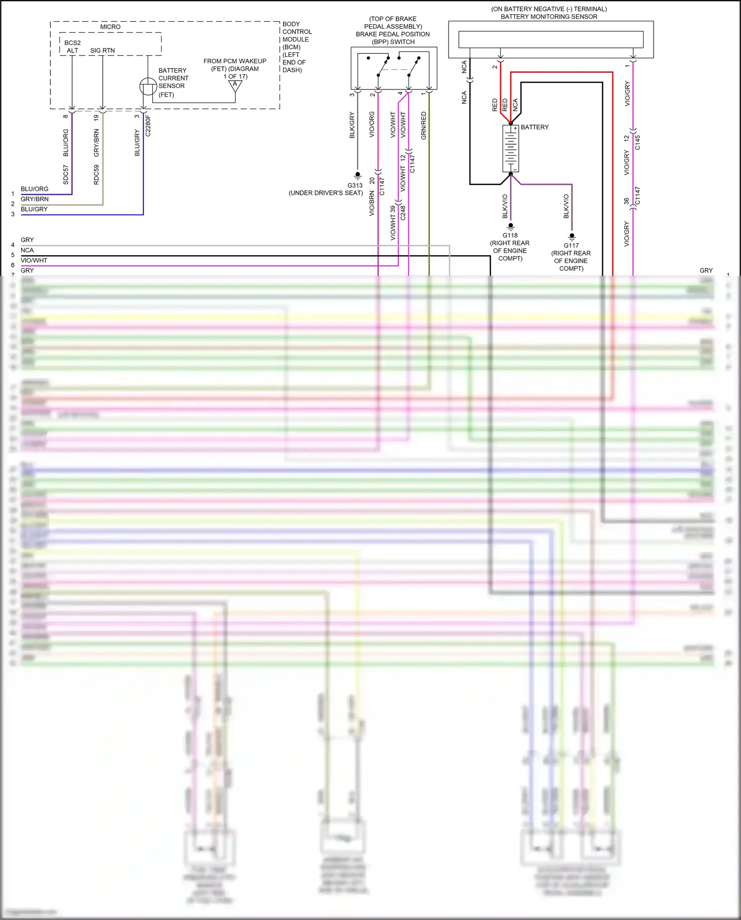 Wiring diagram brn/blu for Ford Explorer VI facelift (2022-2024) (87 of 102)