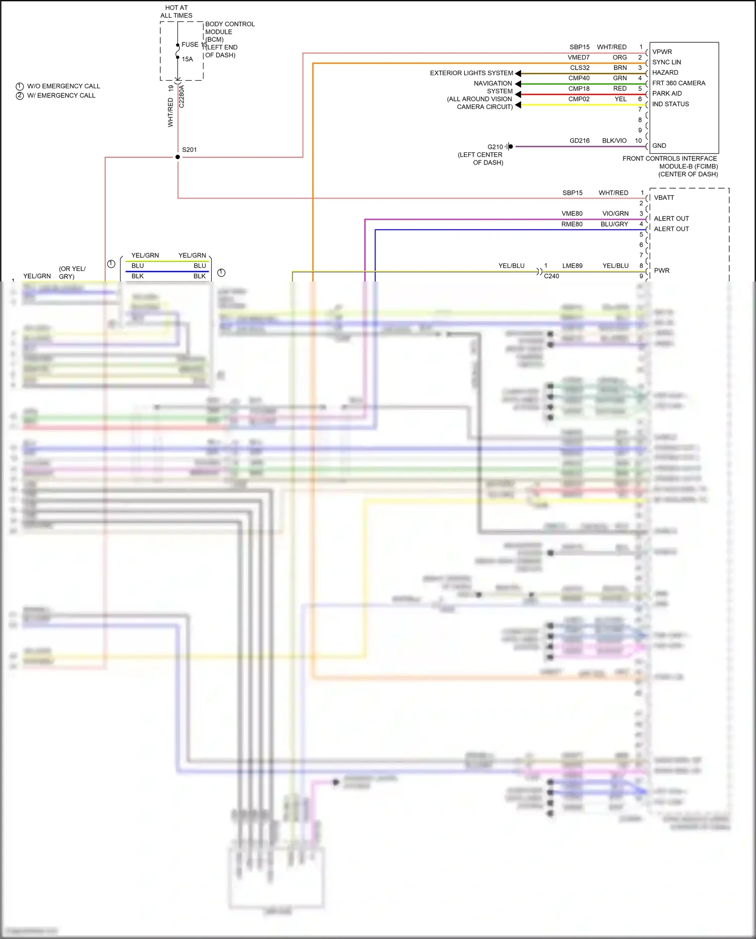 Wiring diagram brn/blu for Ford Explorer VI facelift (2022-2024) (20 of 102)