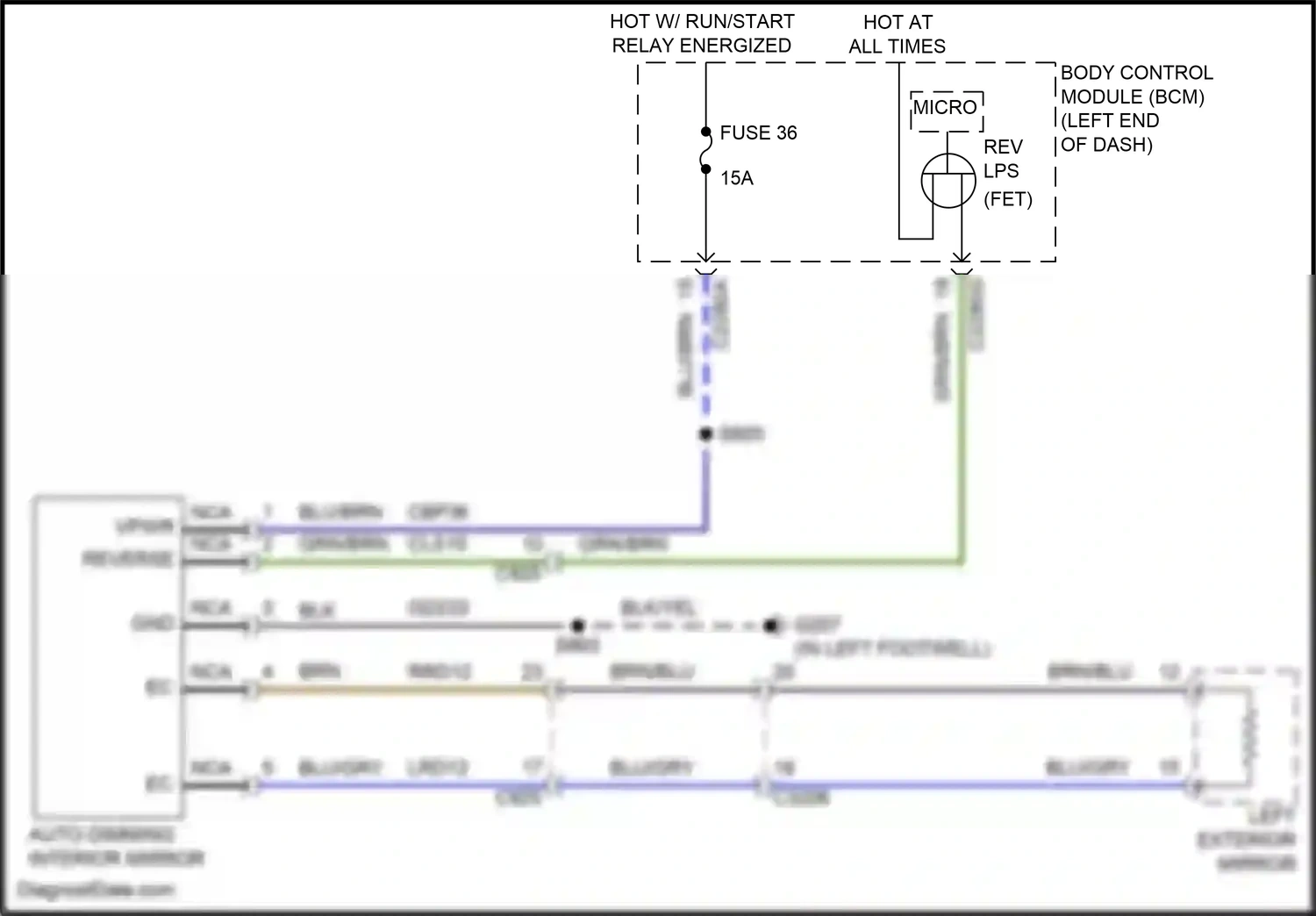 Wiring diagram brn/blu for Ford Explorer VI facelift (2022-2024) (1 of 102)