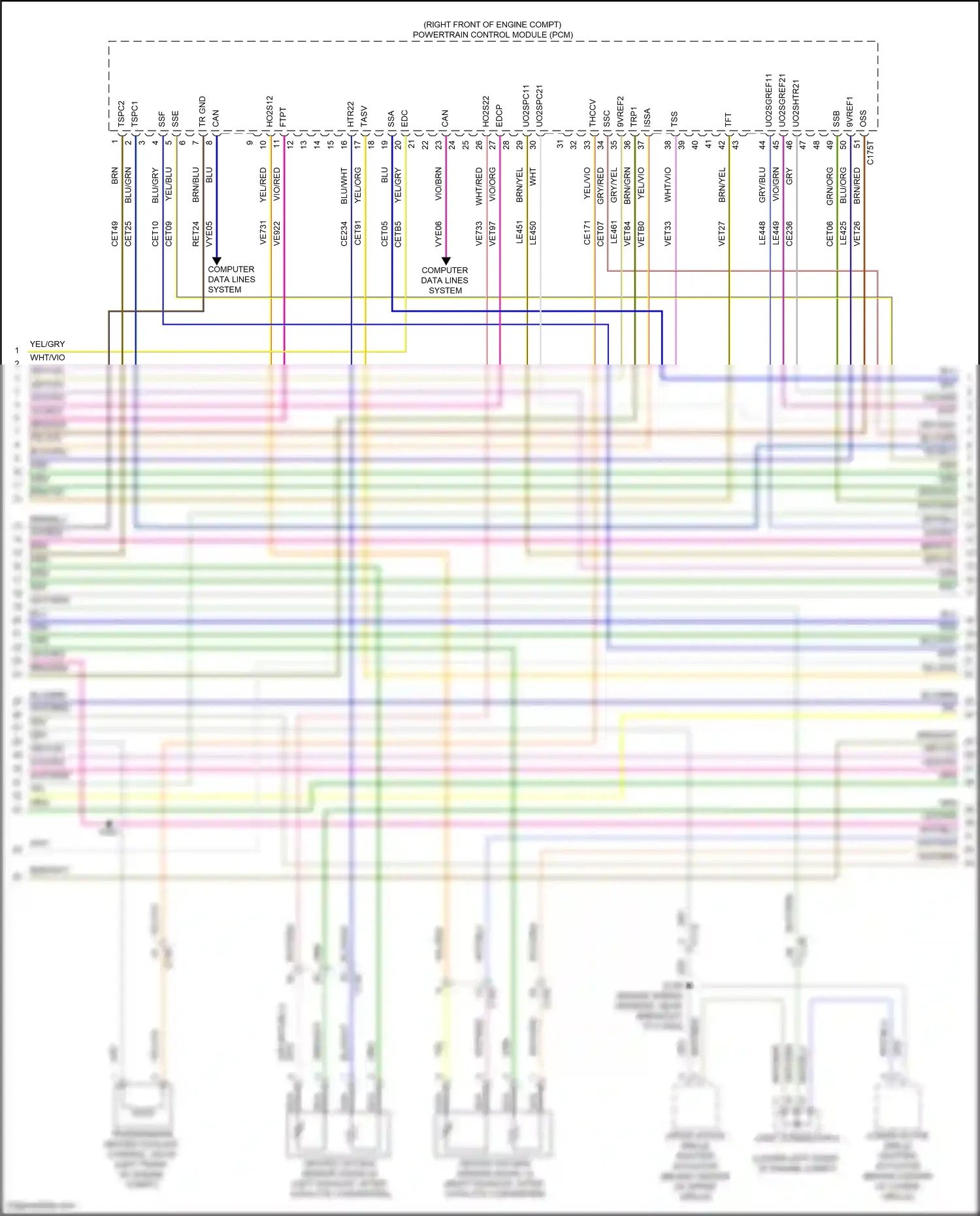 Wiring diagram brn/grn for Ford Explorer VI facelift (2022-2024) (80 of 93)