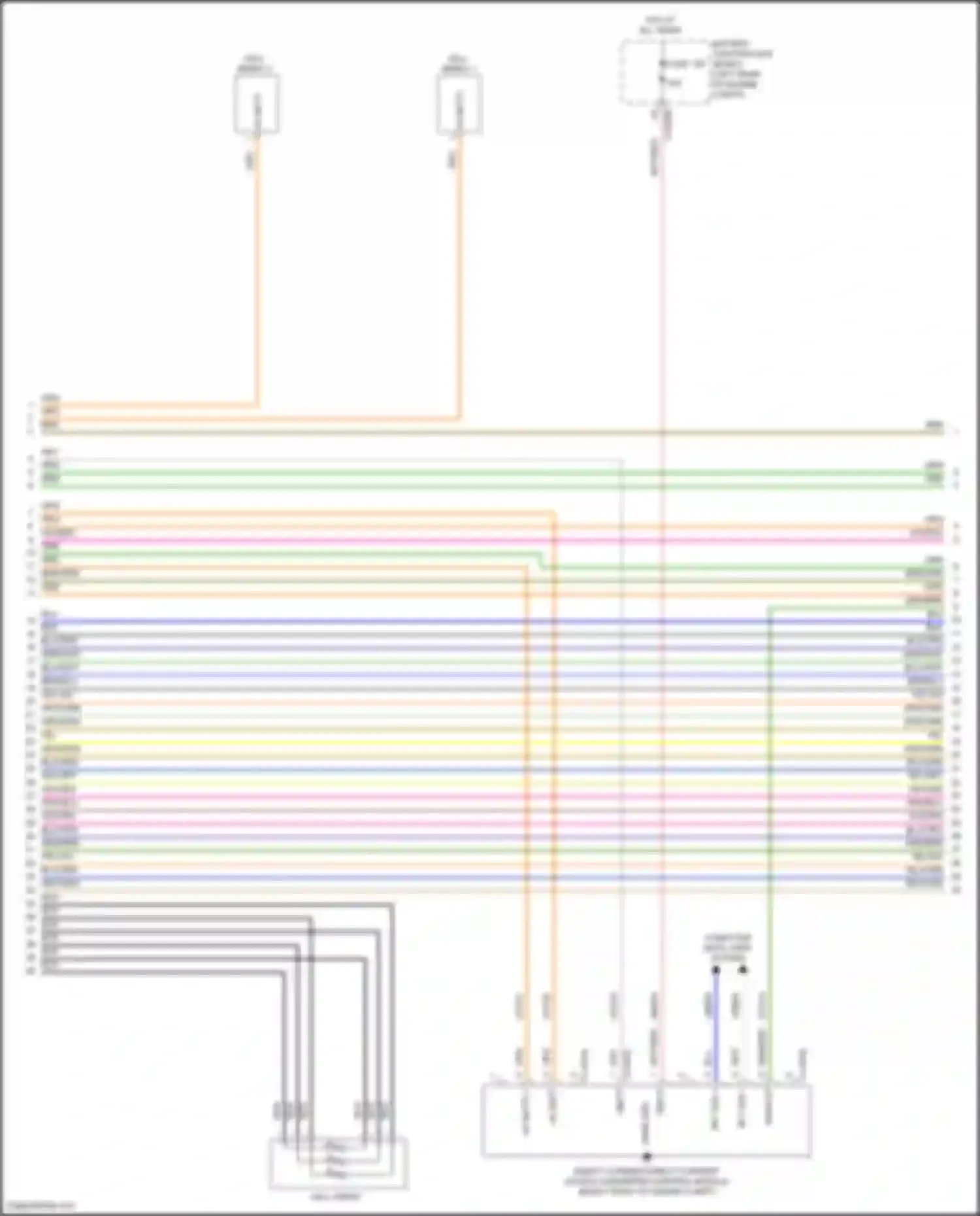 Wiring diagram cell array b for Ford Explorer VI facelift (2022-2024) (1 of 1)