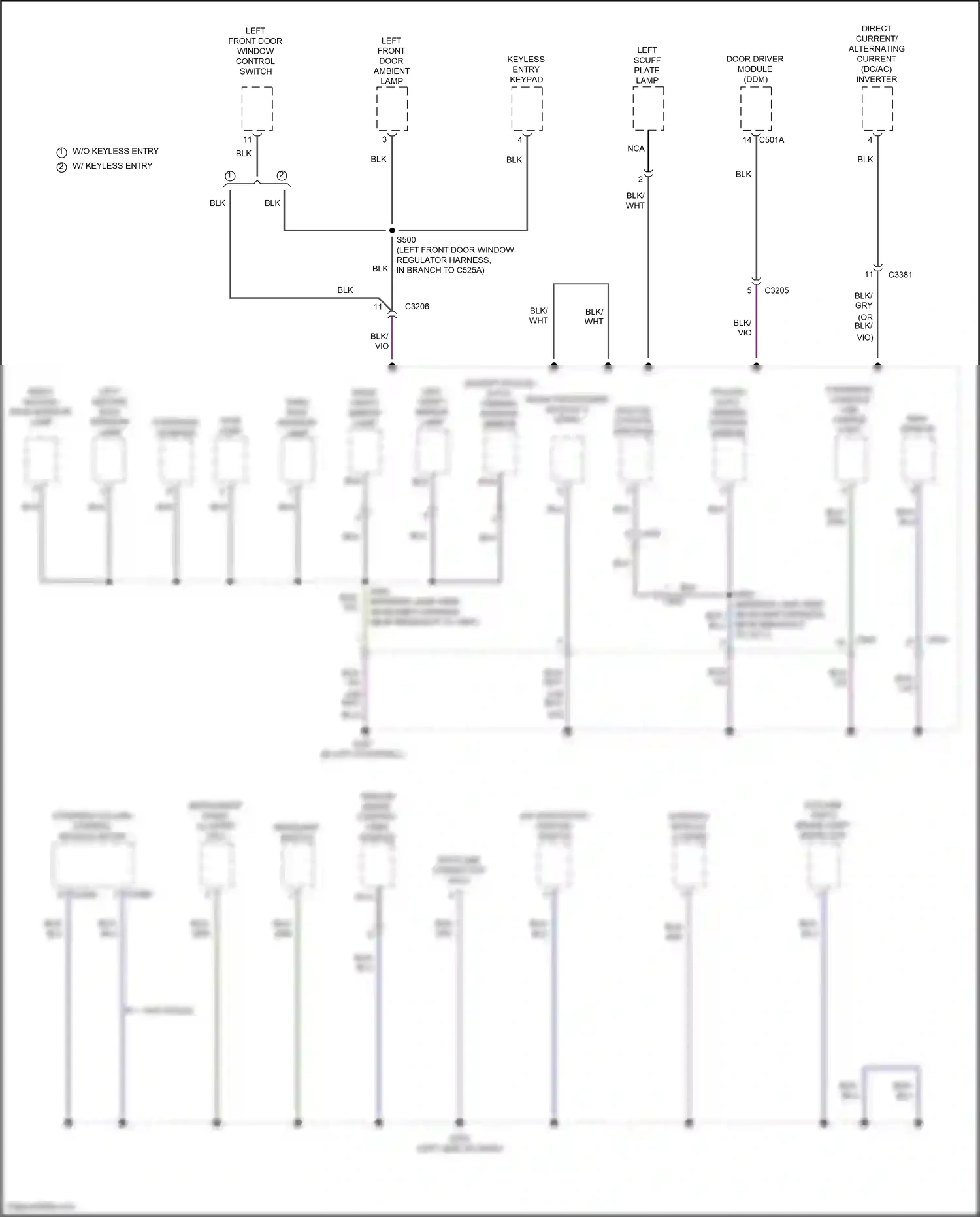 Ford Explorer VI facelift (2022-2024) column shift wiring diagram  (1 of 1)