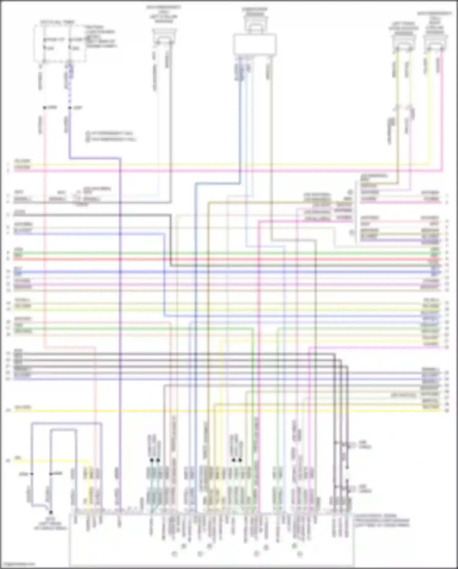 Wiring diagram data lines for Ford Explorer VI facelift (2022-2024) (1 of 4)