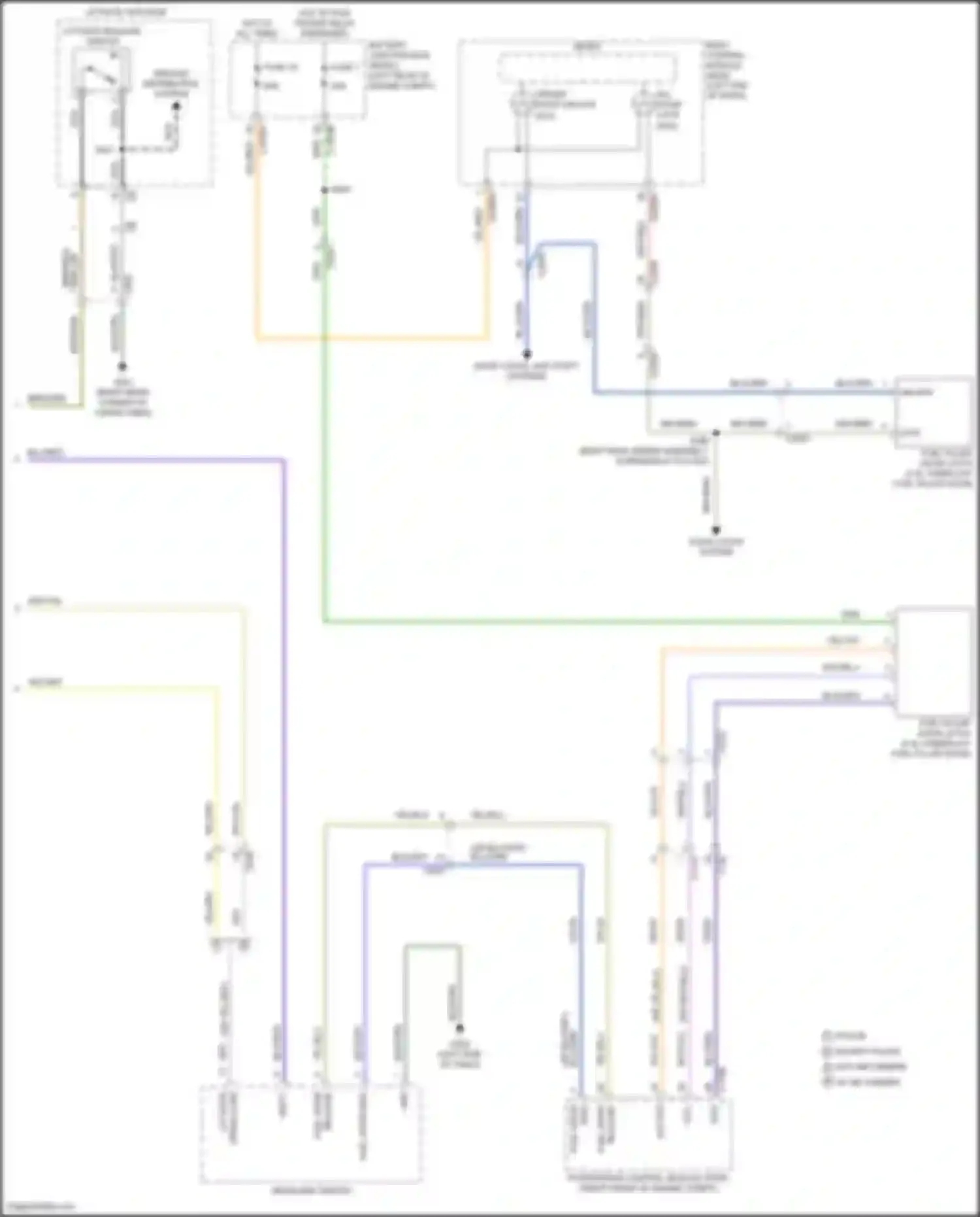 Wiring diagram door locks system for Ford Explorer VI facelift (2022-2024) (1 of 1)