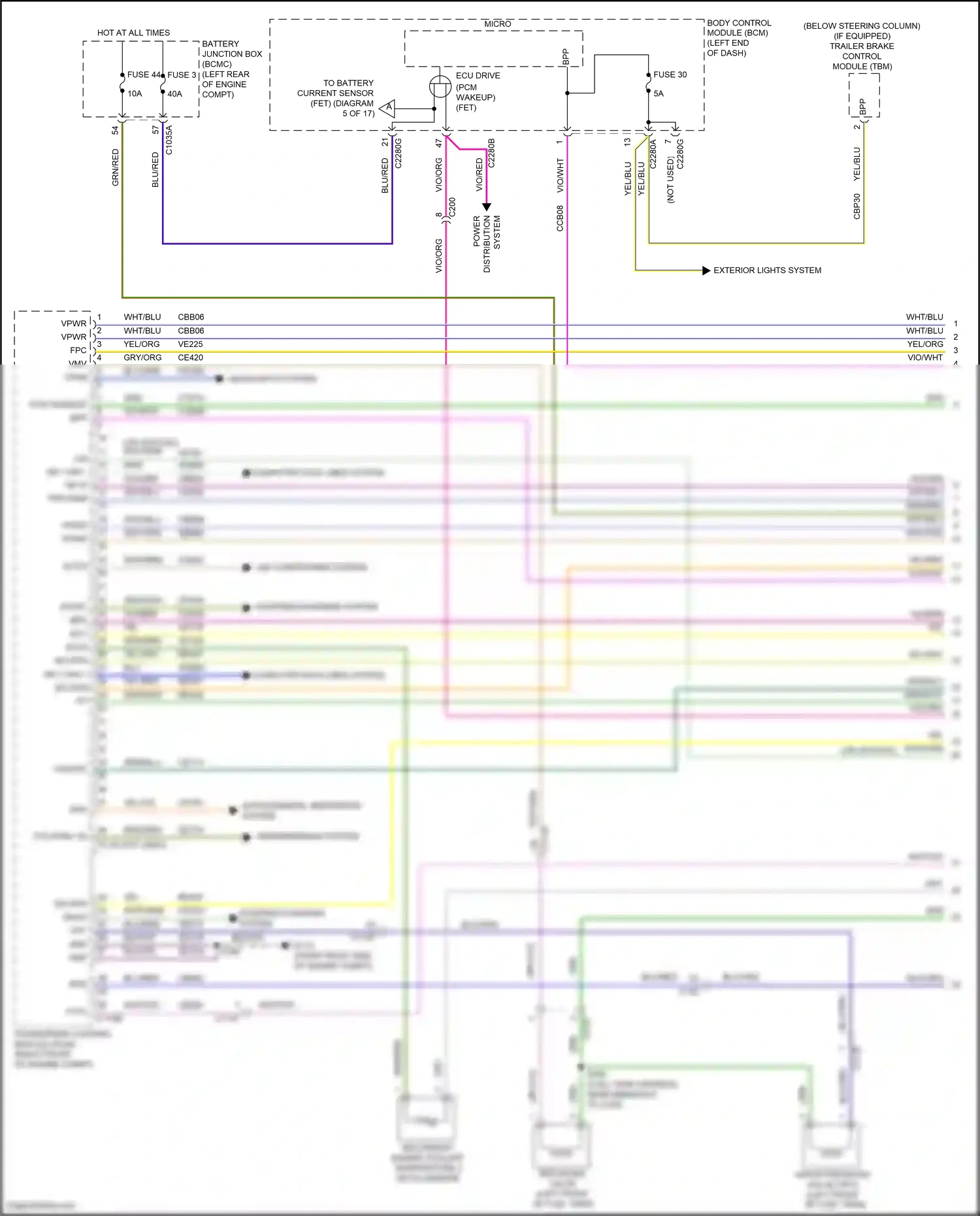 Ford Explorer VI facelift (2022-2024) ect wiring diagram  (5 of 5)