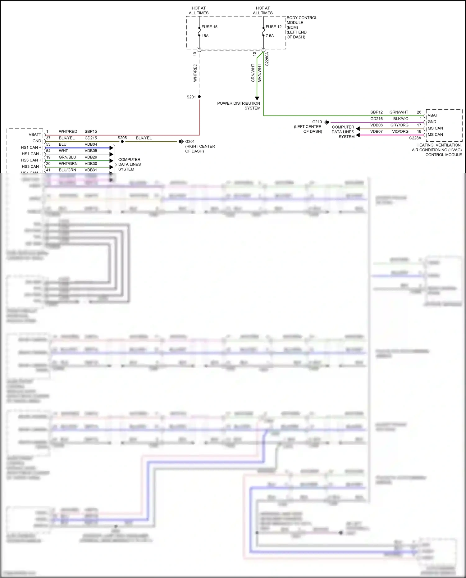Ford Explorer VI facelift (2022-2024) front display interface module (fdim) wiring diagram  (7 of 11)