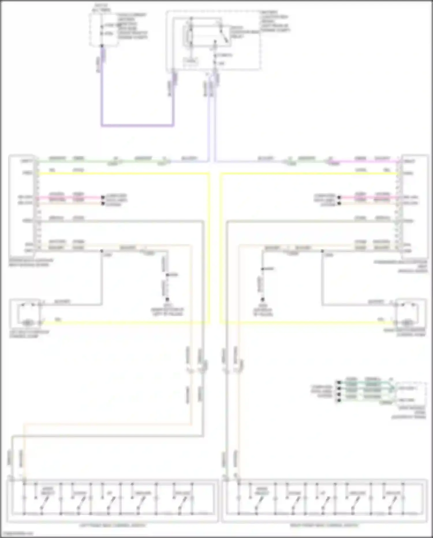 Wiring diagram fuse 61 for Ford Explorer VI facelift (2022-2024) (2 of 2)