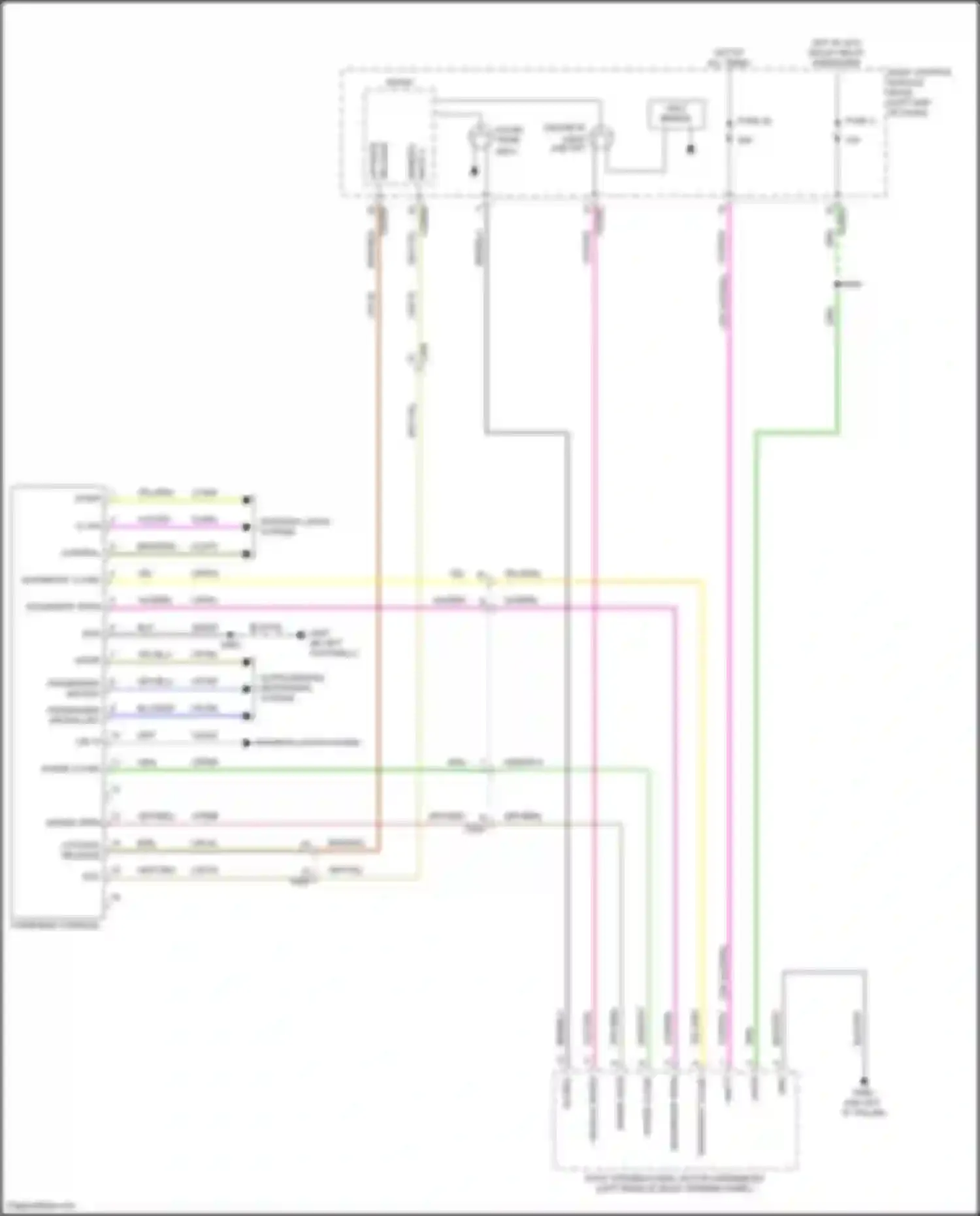 Wiring diagram hot w/ acc delay relay energized for Ford Explorer VI facelift (2022-2024) (1 of 1)