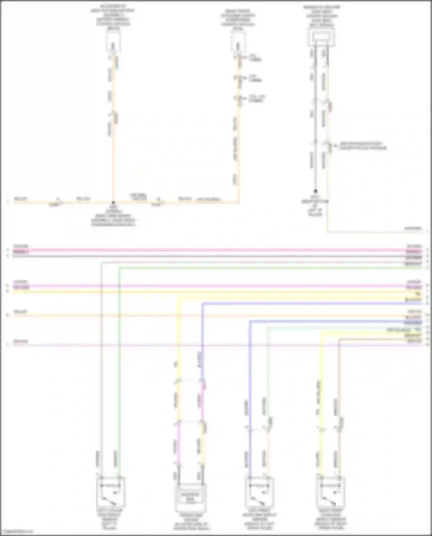 Wiring diagram left "c" pillar) for Ford Explorer VI facelift (2022-2024) (1 of 1)