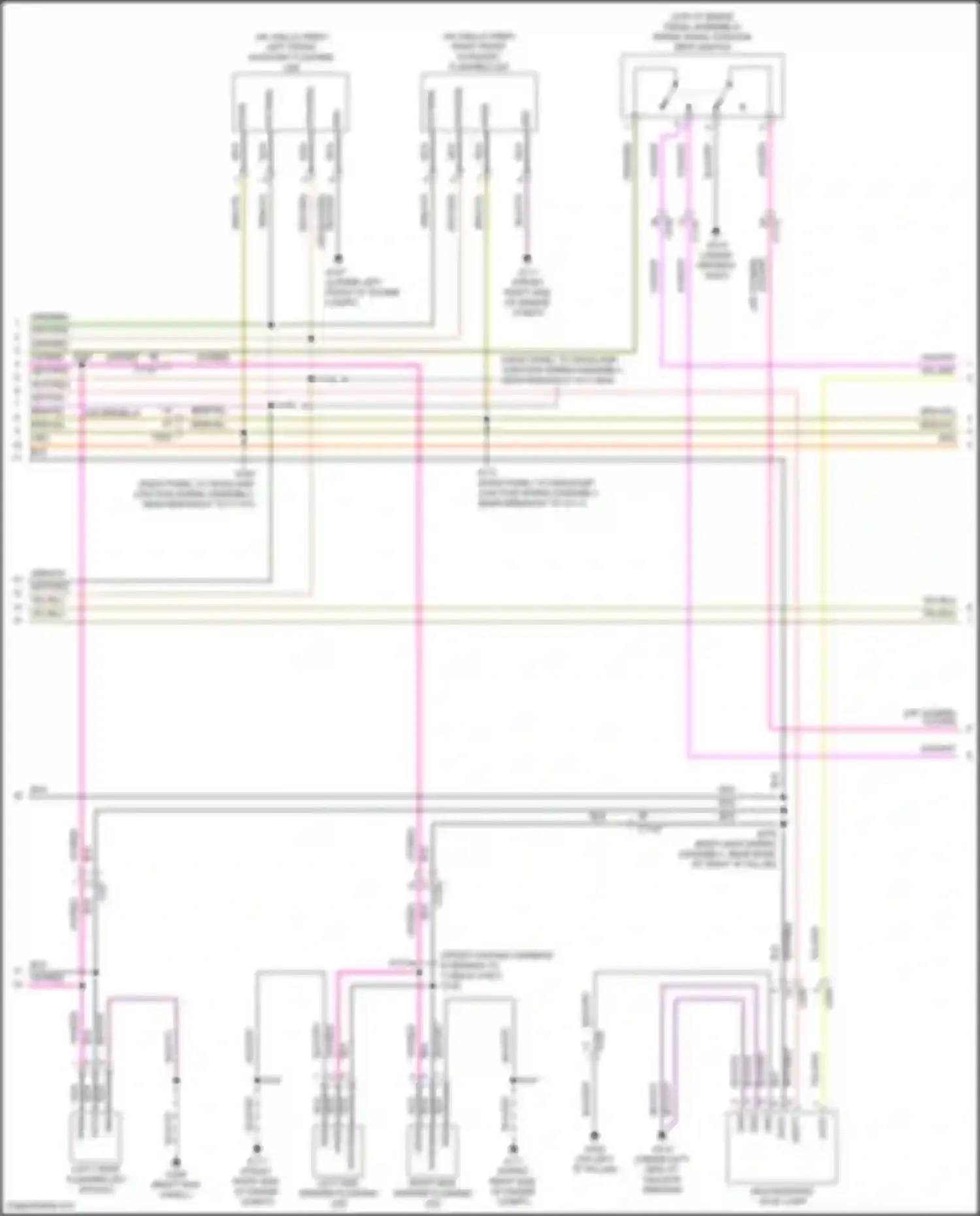 Wiring diagram left front auxiliary flashing led for Ford Explorer VI facelift (2022-2024) (1 of 2)