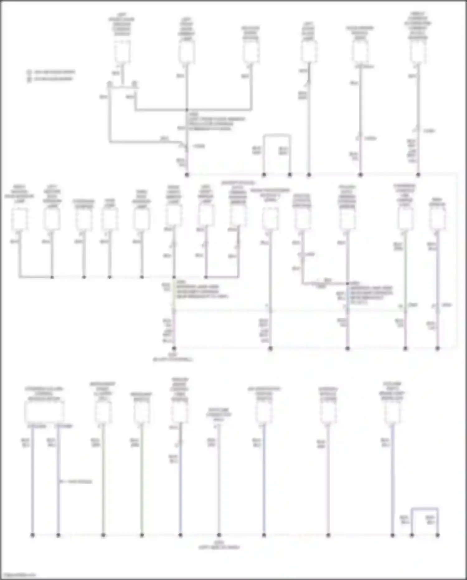 Wiring diagram left front door window control switch for Ford Explorer VI facelift (2022-2024) (1 of 6)