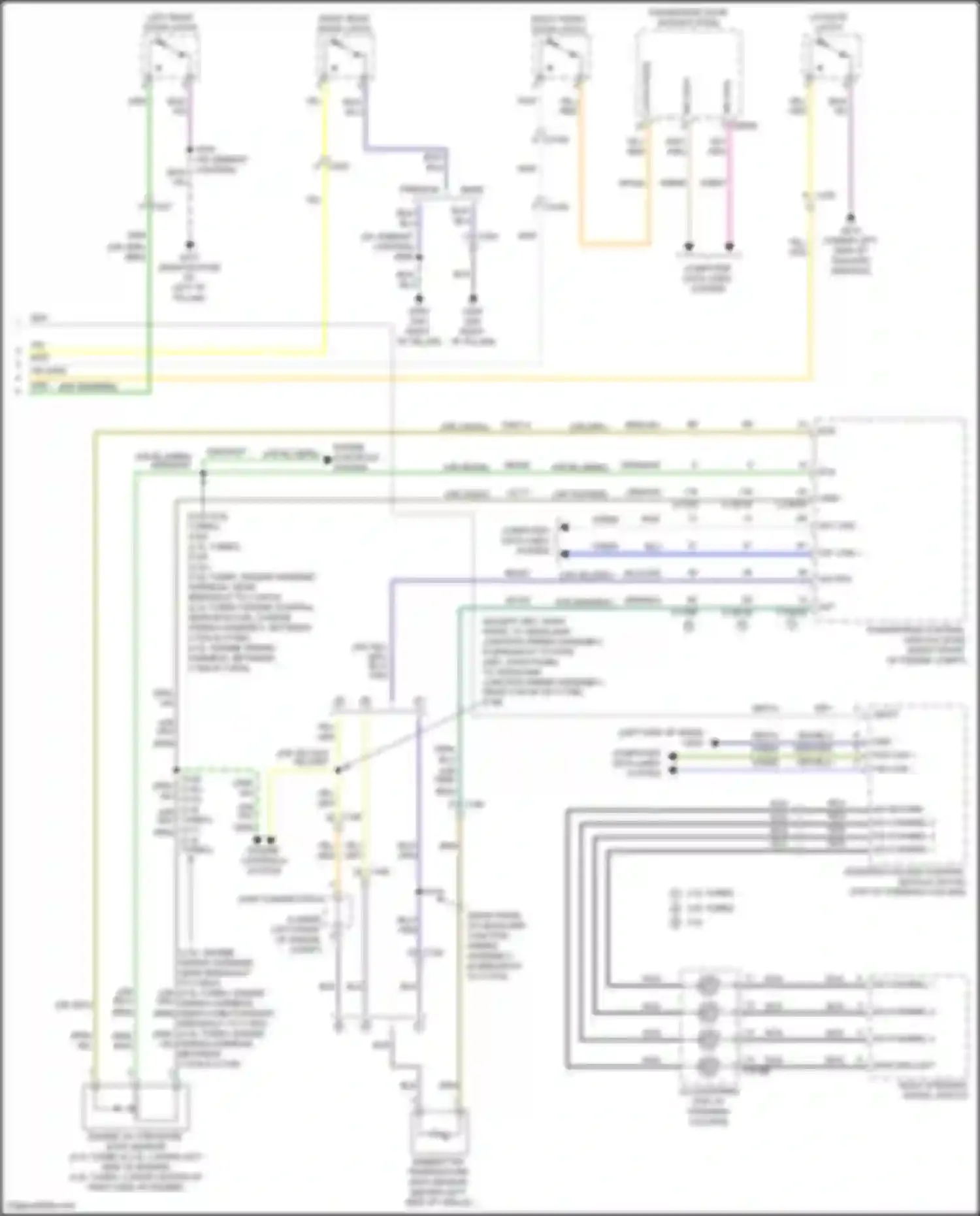 Wiring diagram liftgate latch for Ford Explorer VI facelift (2022-2024) (4 of 7)
