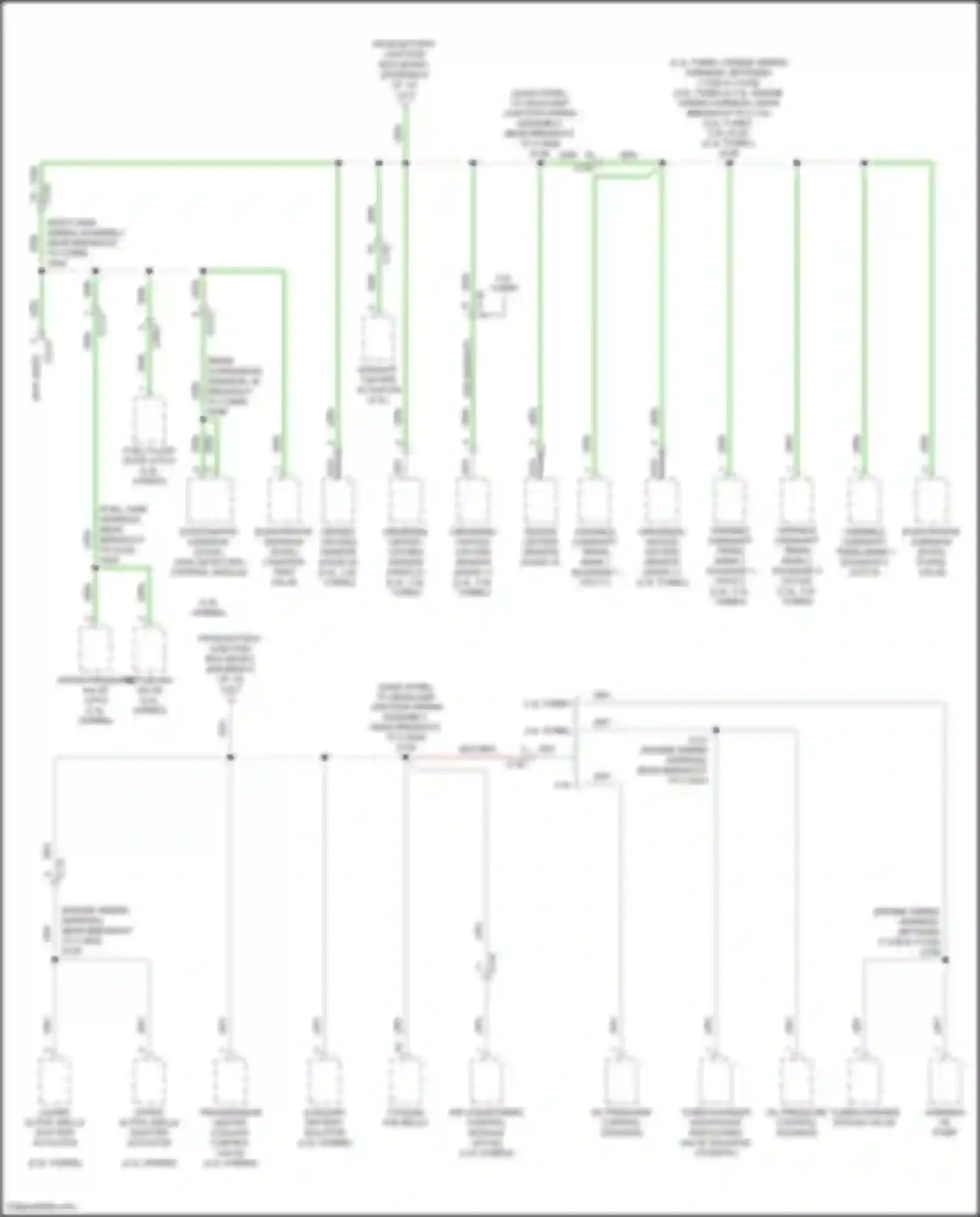 Wiring diagram lower active grille shutter actuator for Ford Explorer VI facelift (2022-2024) (3 of 4)