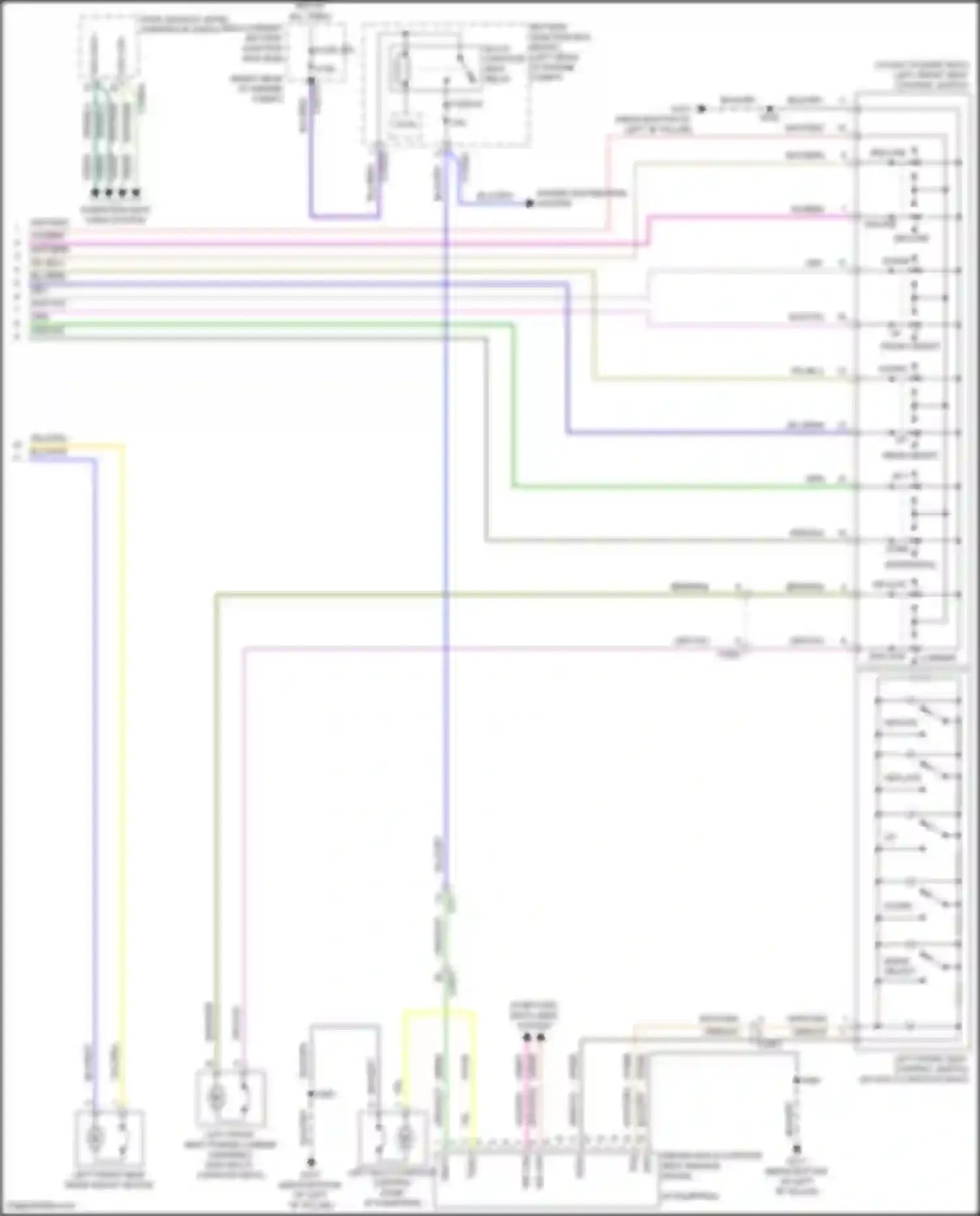 Wiring diagram multi- contour seat relay for Ford Explorer VI facelift (2022-2024) (1 of 3)
