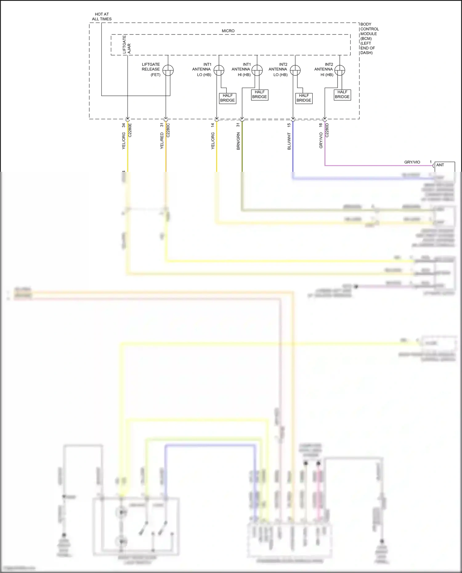 Wiring diagram nca for Ford Explorer VI facelift (2022-2024) (4 of 112)