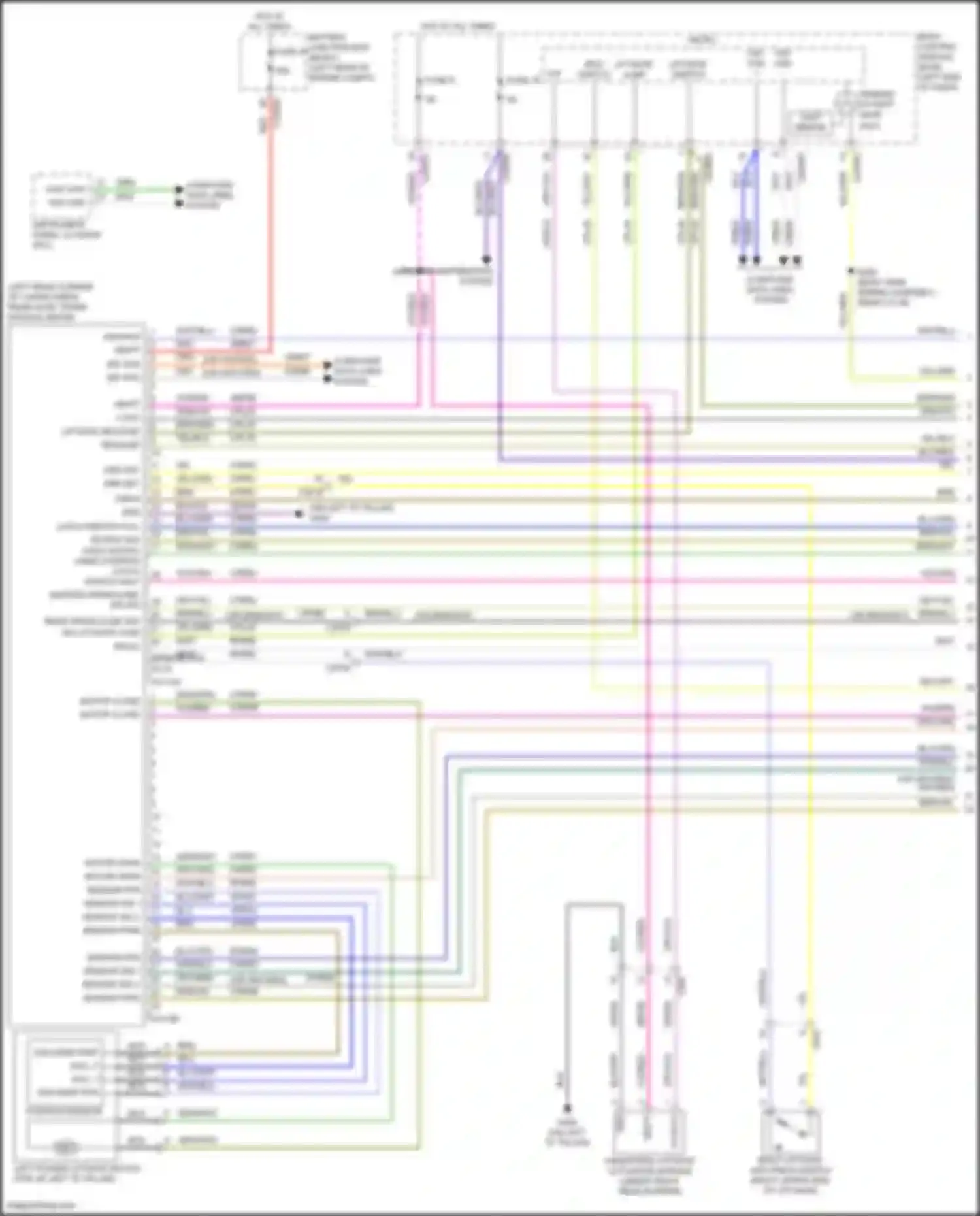 Wiring diagram rear open/close sw sig liftgate ajar for Ford Explorer VI facelift (2022-2024) (1 of 1)