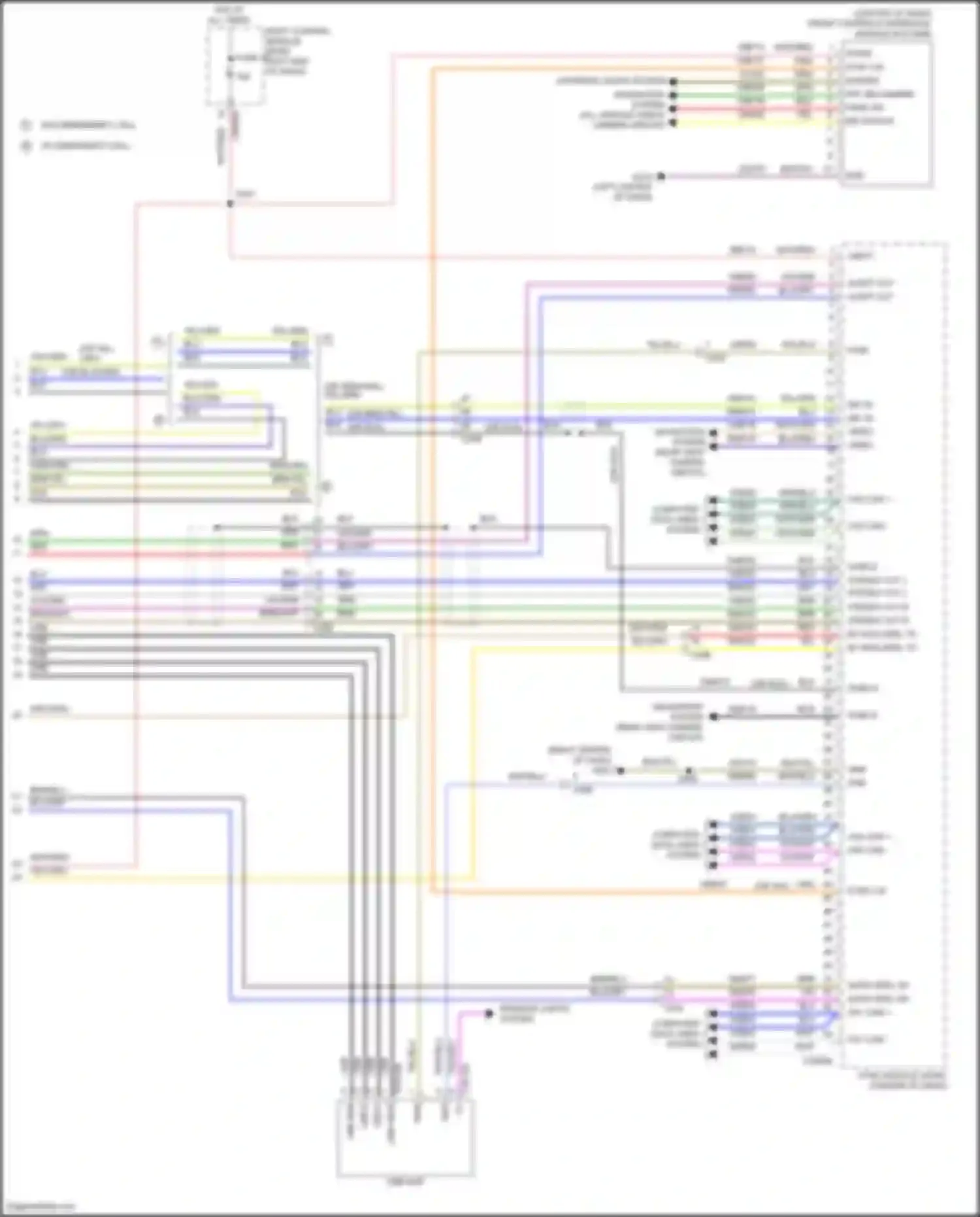 Wiring diagram rear view camera circuit for Ford Explorer VI facelift (2022-2024) (1 of 6)