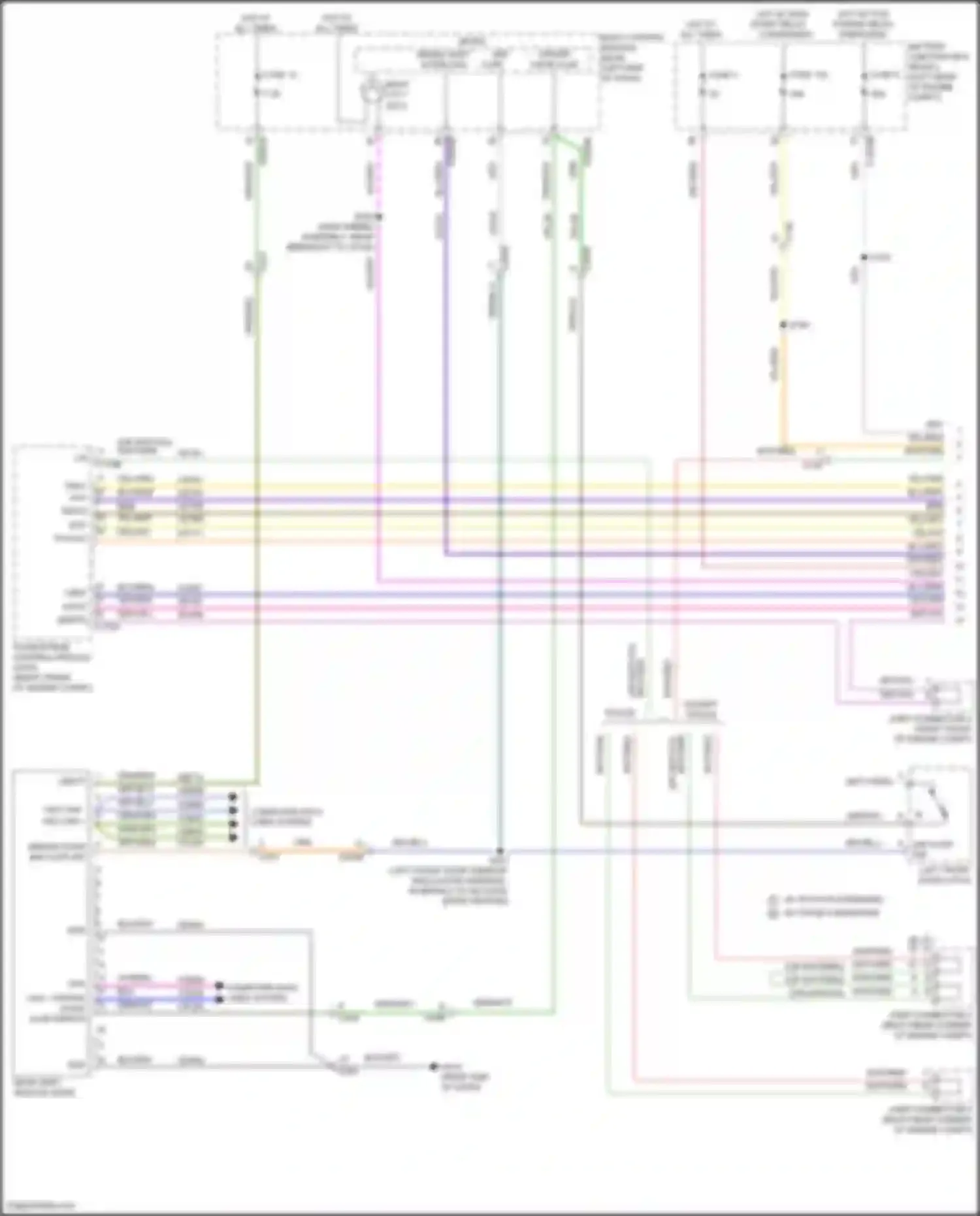 Wiring diagram right end of dash) for Ford Explorer VI facelift (2022-2024) (3 of 9)