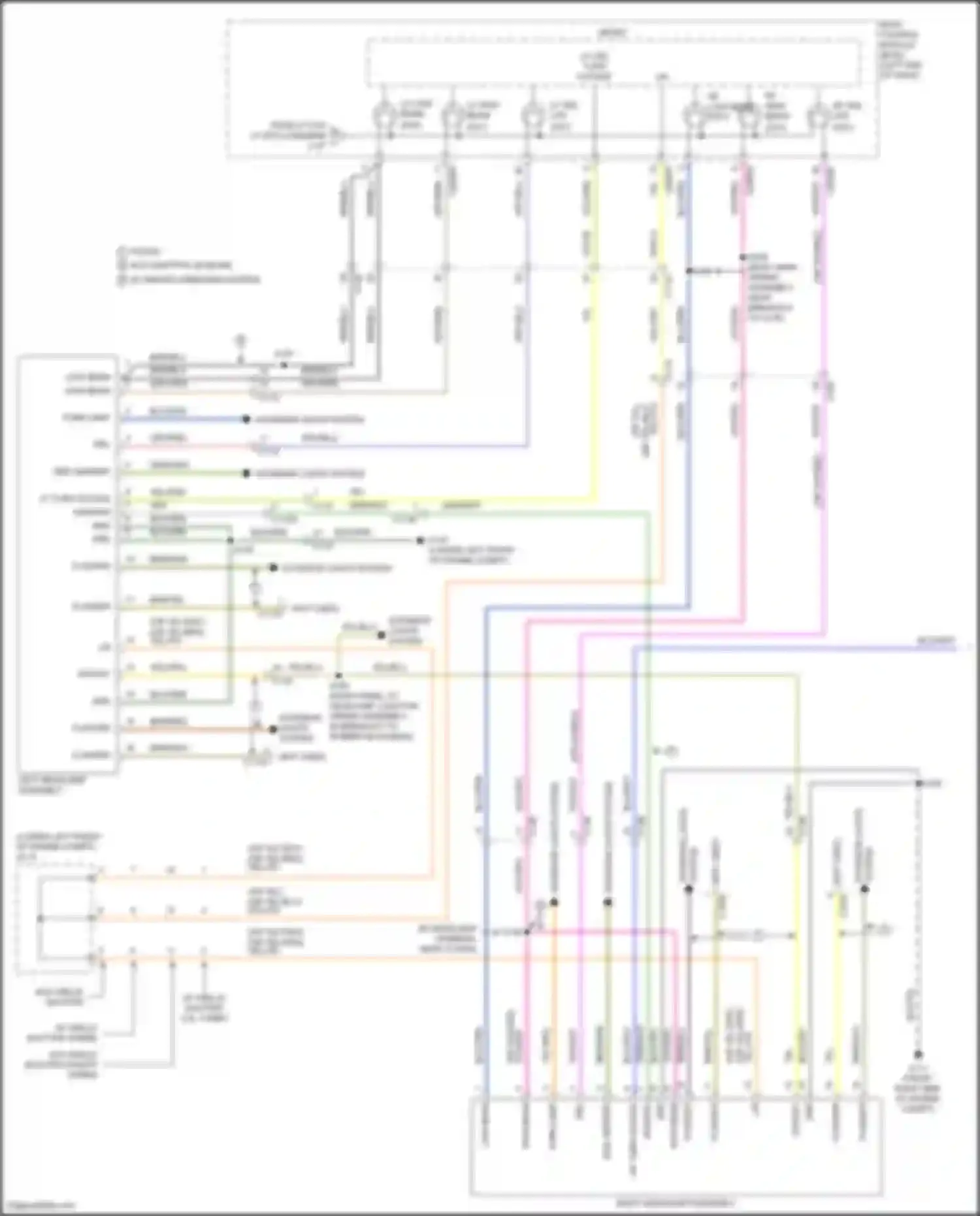 Wiring diagram right headlamp assembly for Ford Explorer VI facelift (2022-2024) (4 of 5)