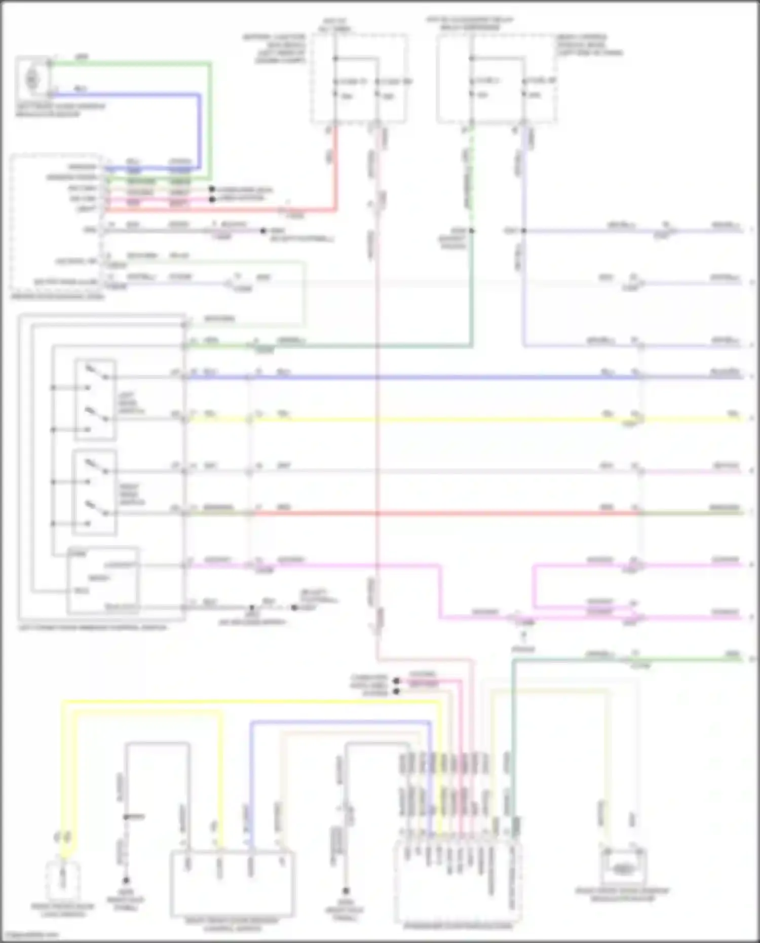 Wiring diagram right rear switch for Ford Explorer VI facelift (2022-2024) (1 of 1)