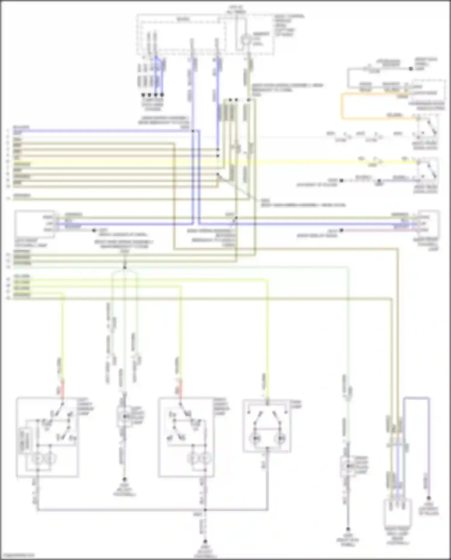Wiring diagram right scuff plate lamp for Ford Explorer VI facelift (2022-2024) (1 of 2)