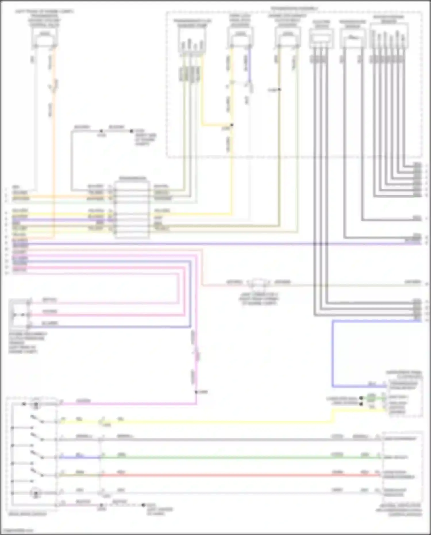 Wiring diagram rotor position sensor for Ford Explorer VI facelift (2022-2024) (1 of 2)