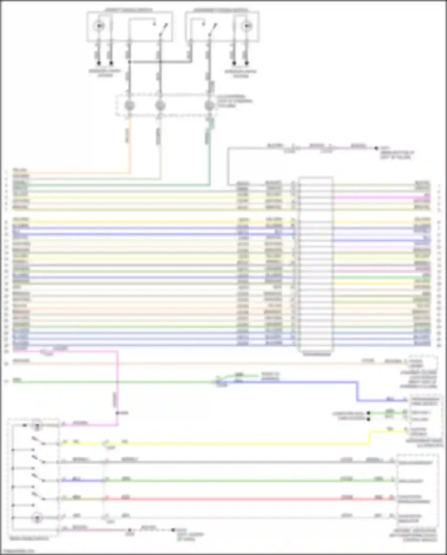 Wiring diagram sdm up/left for Ford Explorer VI facelift (2022-2024) (1 of 3)