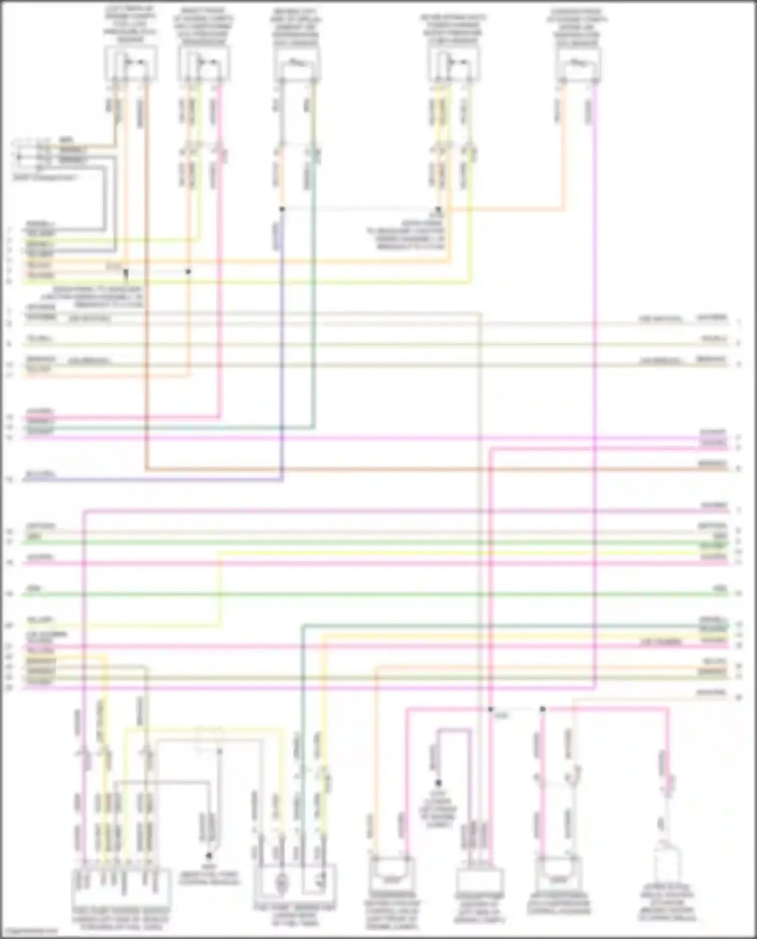 Wiring diagram upper active grille shutter actuator for Ford Explorer VI facelift (2022-2024) (6 of 8)