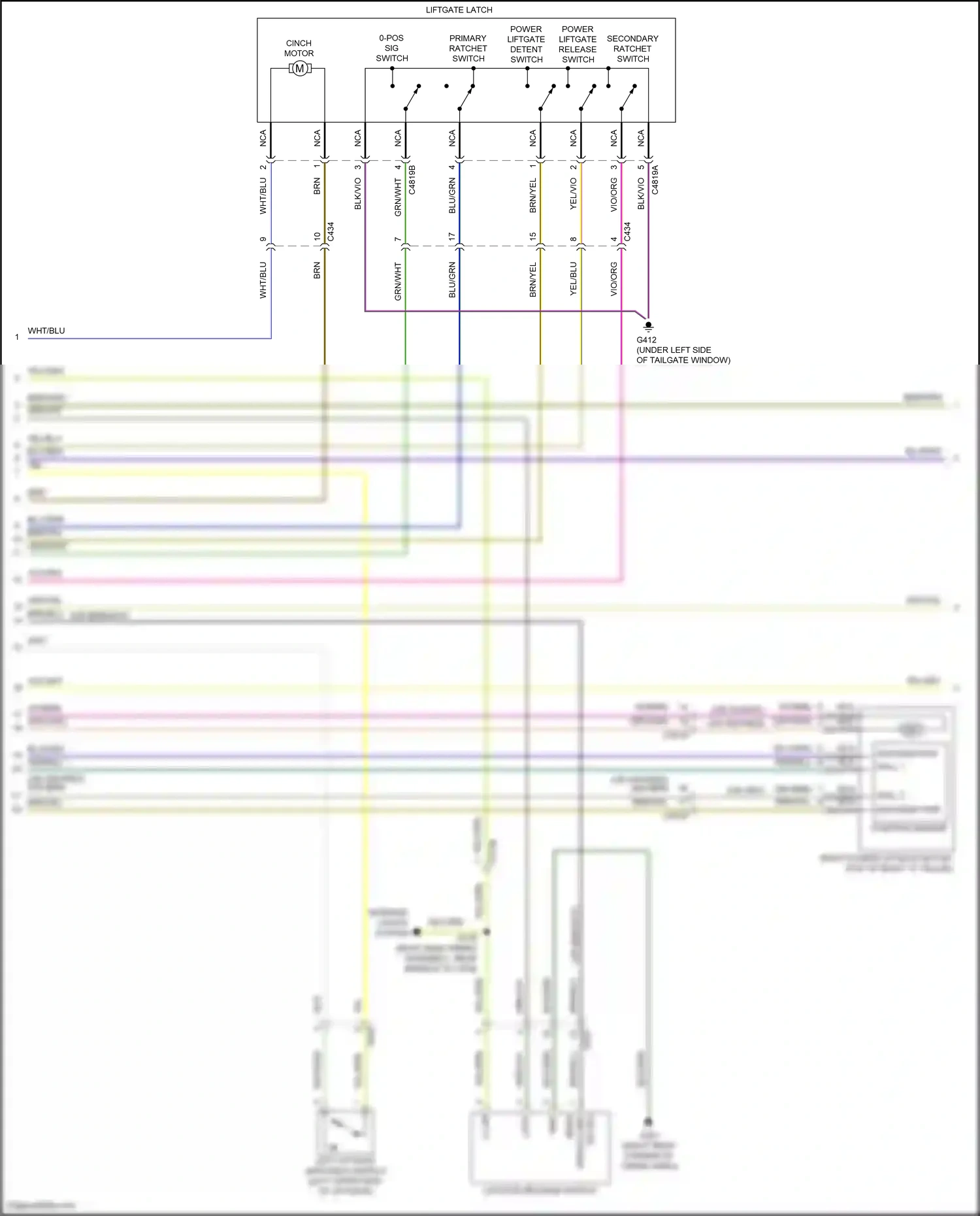 Wiring diagram vio/brn for Ford Explorer VI facelift (2022-2024) (37 of 68)