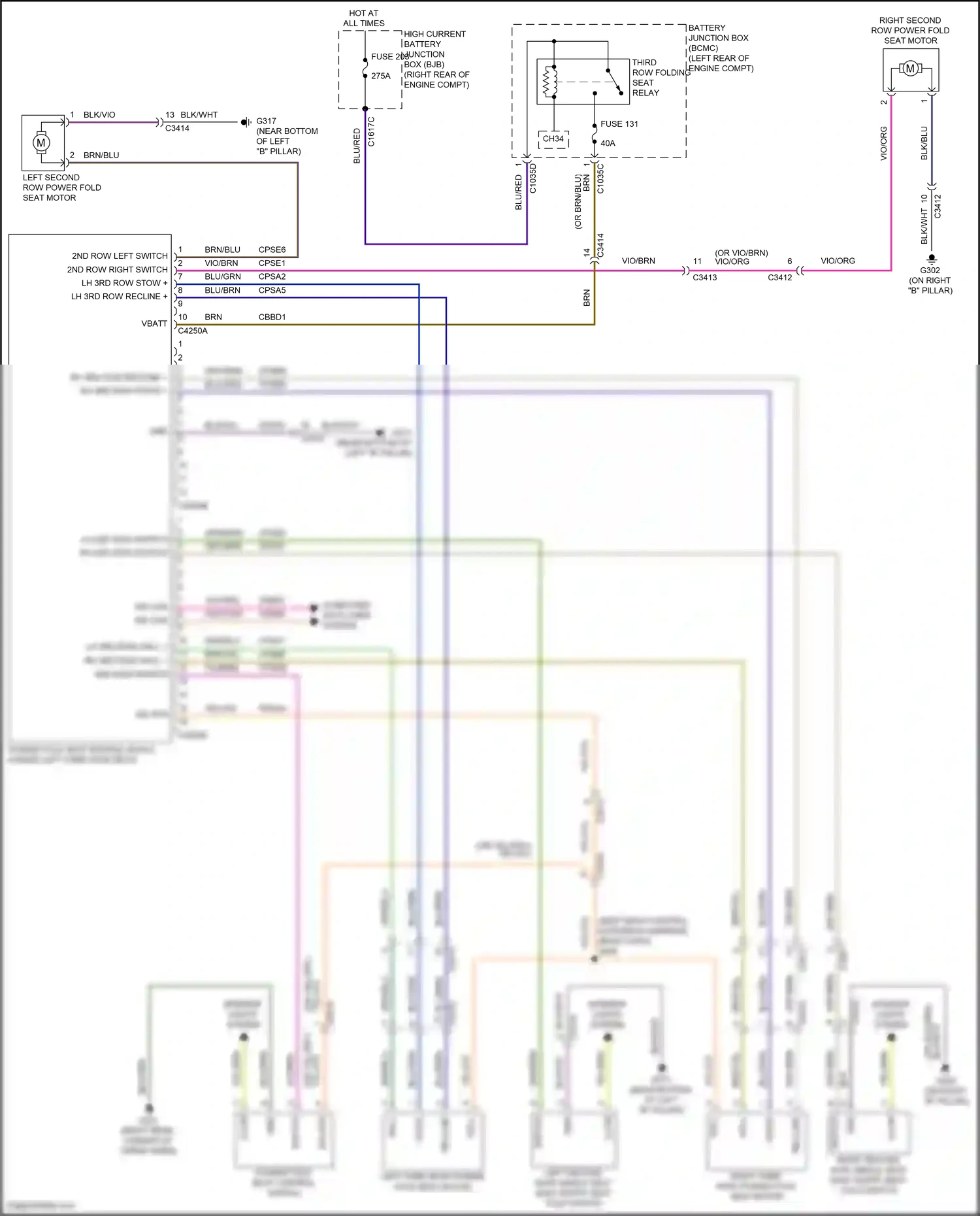 Wiring diagram vio/brn for Ford Explorer VI facelift (2022-2024) (28 of 68)