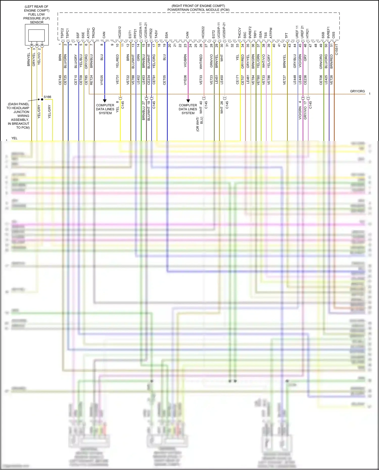 Wiring diagram vio/brn for Ford Explorer VI facelift (2022-2024) (43 of 68)