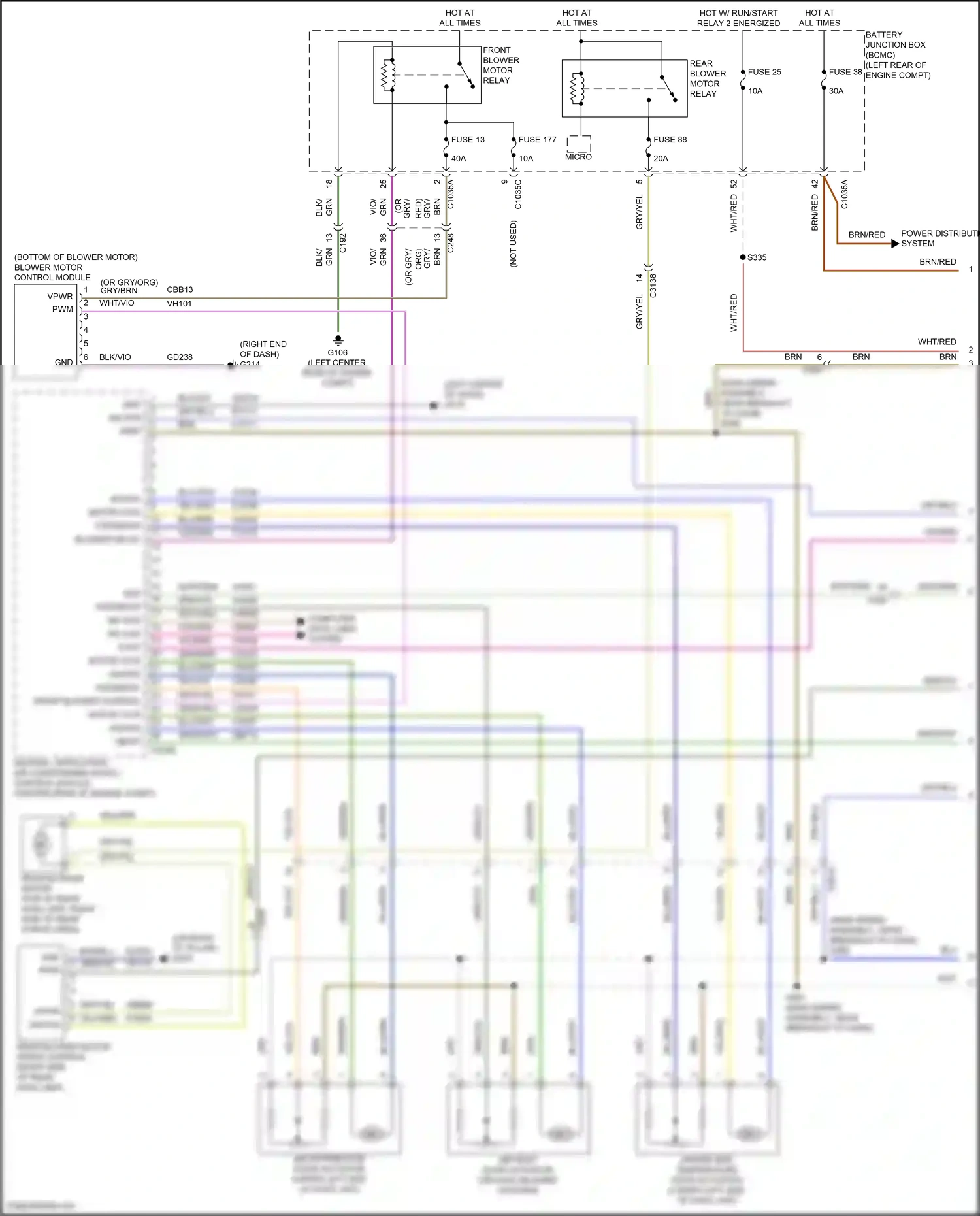Wiring diagram vio/brn for Ford Explorer VI facelift (2022-2024) (21 of 68)
