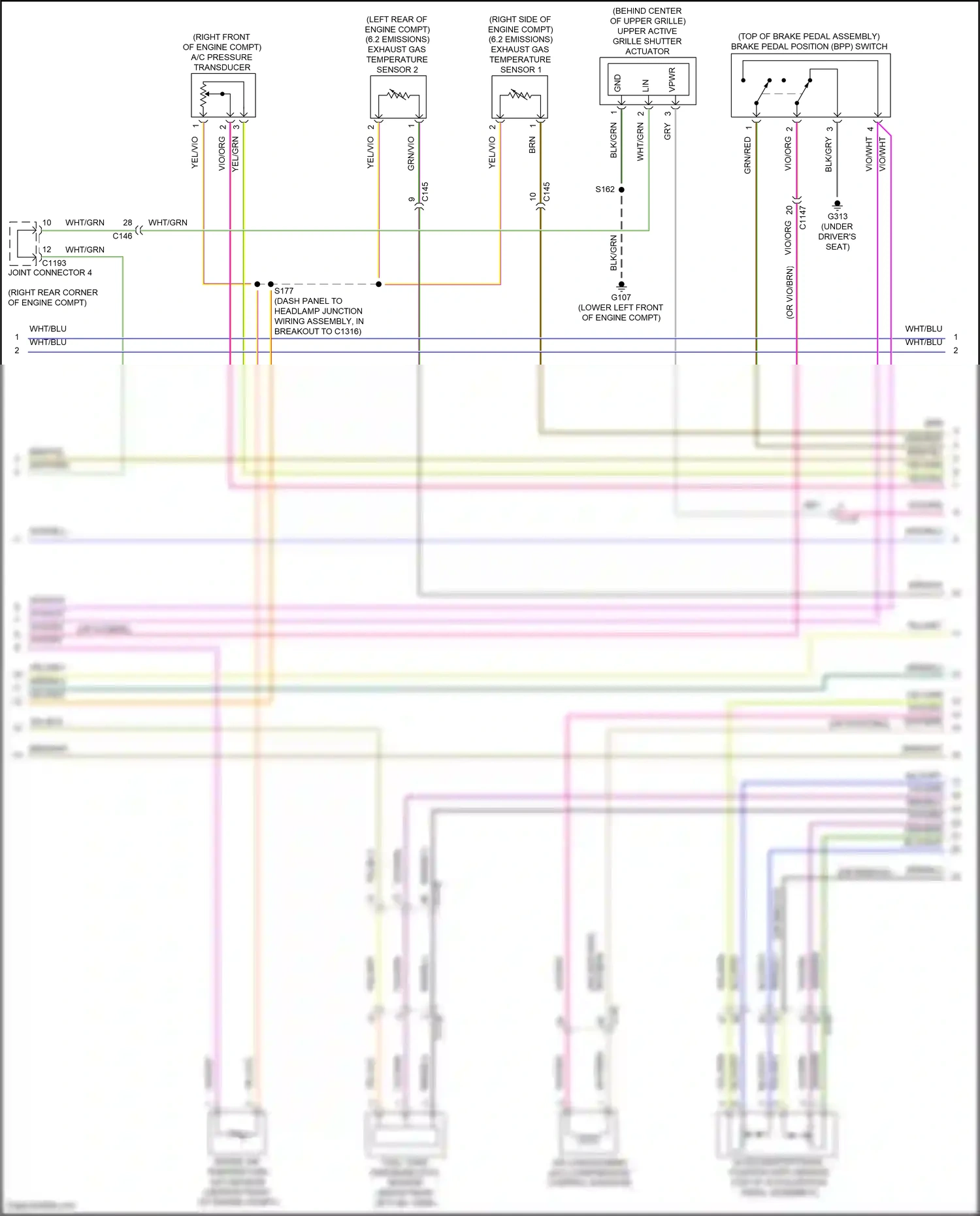 Wiring diagram vio/grn for Ford Explorer VI facelift (2022-2024) (62 of 80)