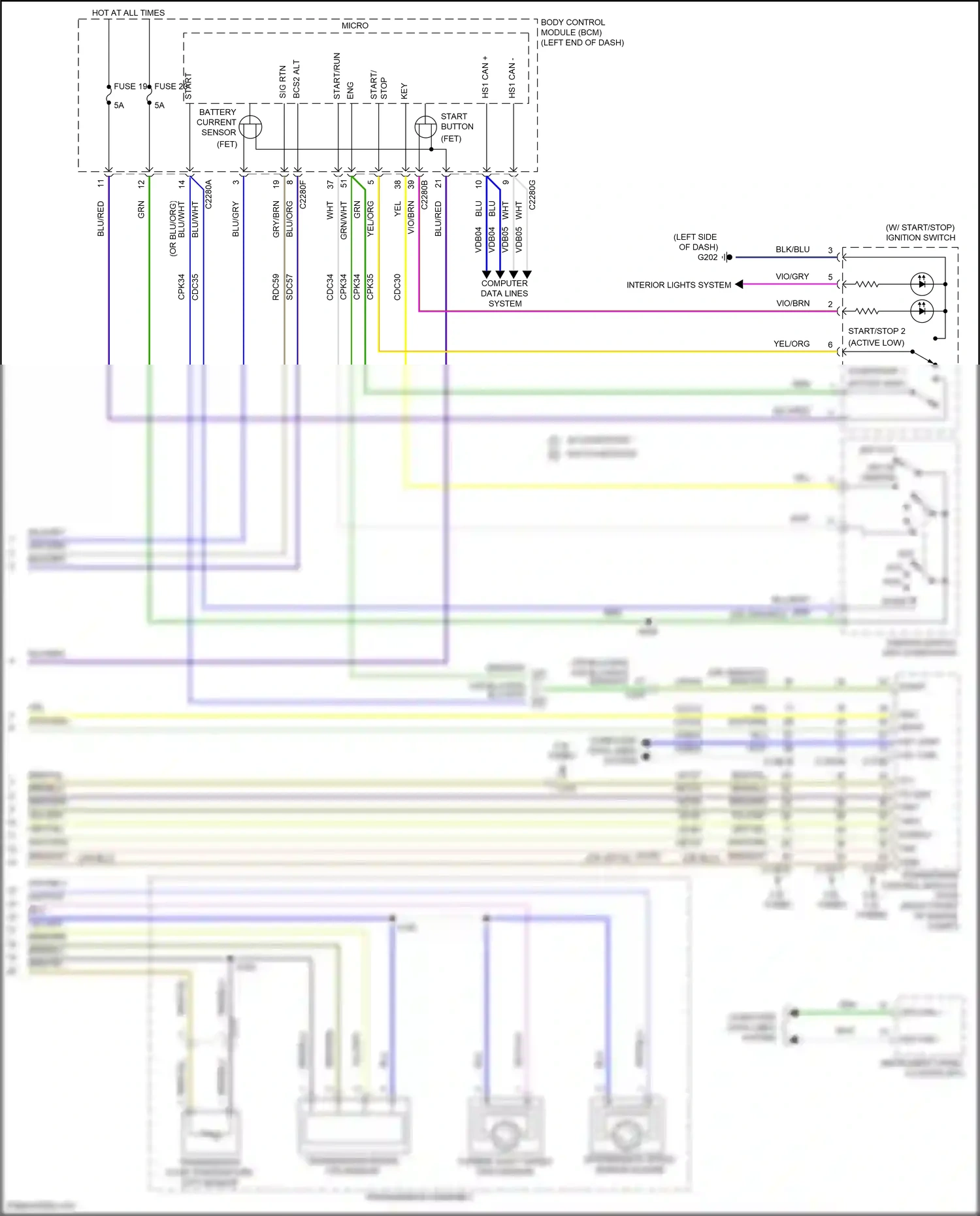 Wiring diagram wht/blu for Ford Explorer VI facelift (2022-2024) (62 of 66)