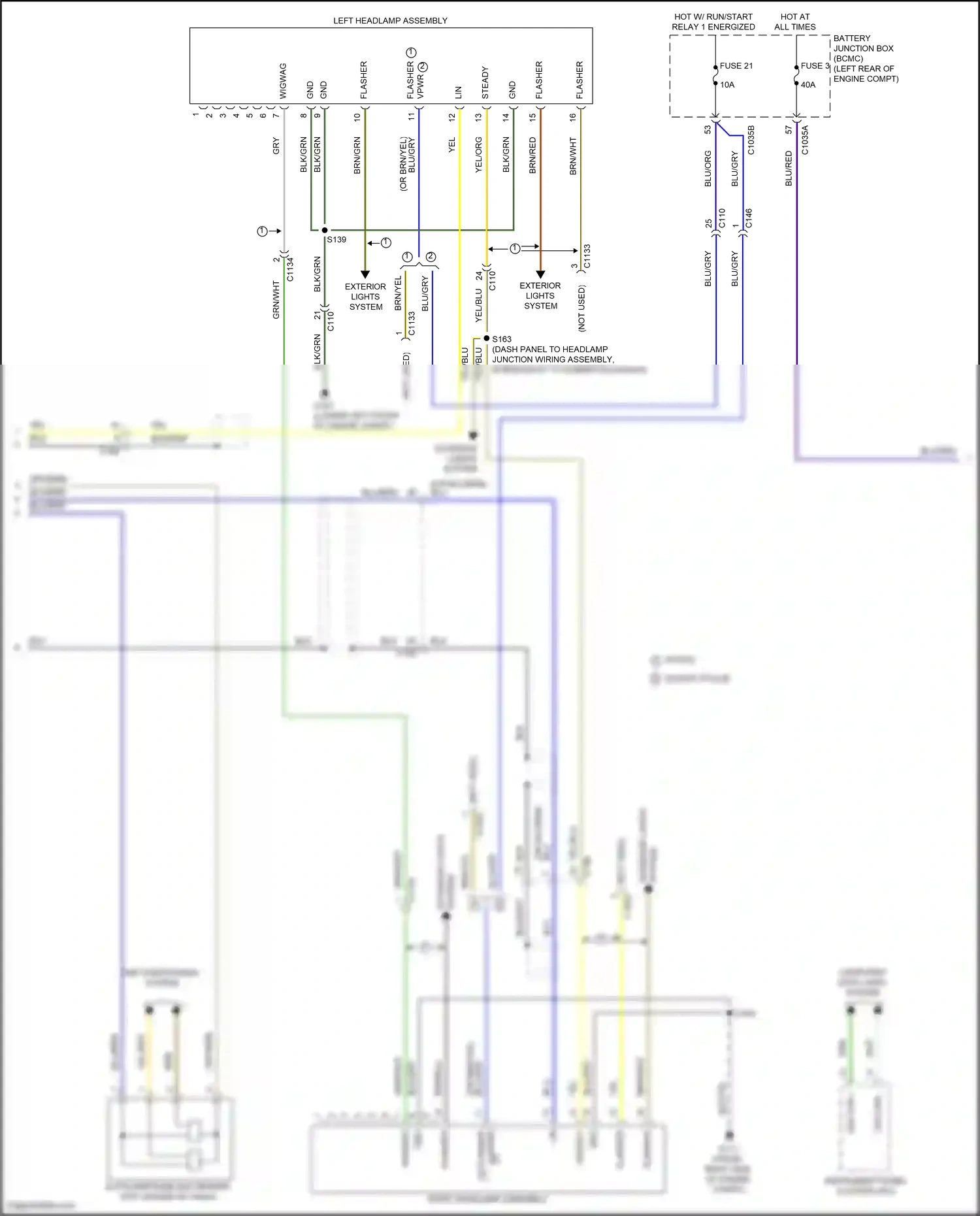 Wiring diagram yel for Ford Explorer VI facelift (2022-2024) (37 of 126)