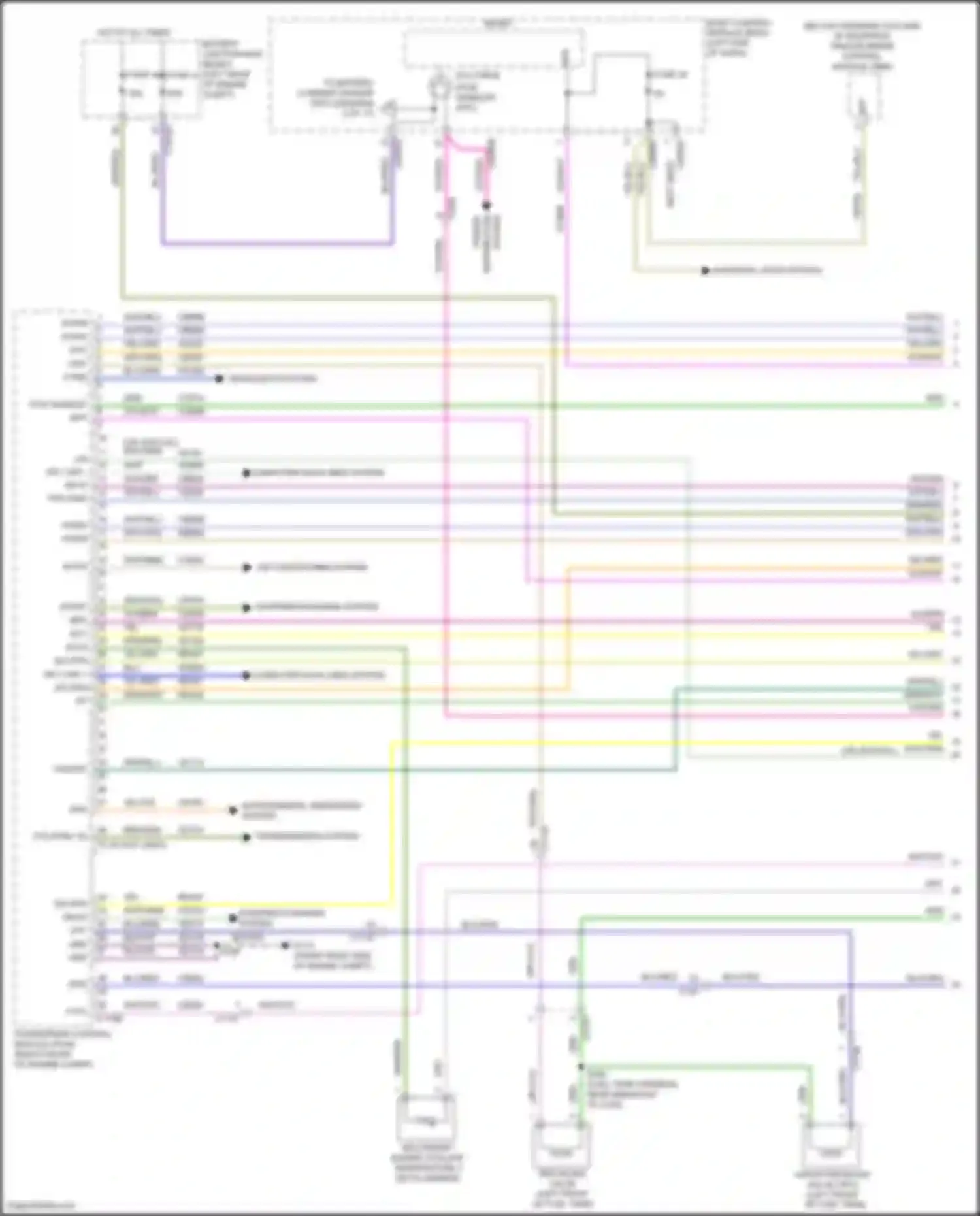 Explorer Ford VI (2019-2024): Wiring diagram engine performance 3.3l hybrid (1 of 17)