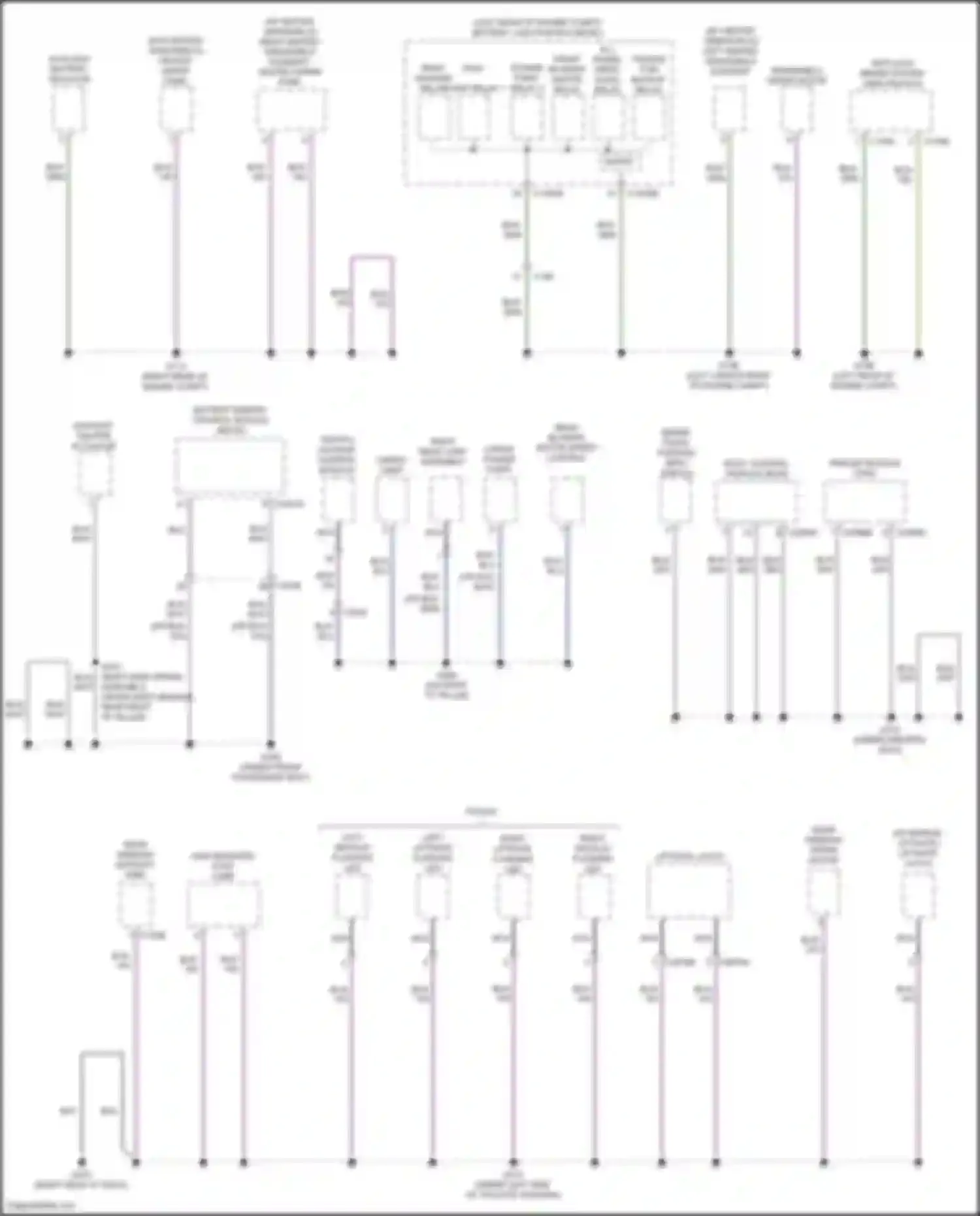 Explorer Ford VI (2019-2024): Ground distribution circuit (2 of 7)