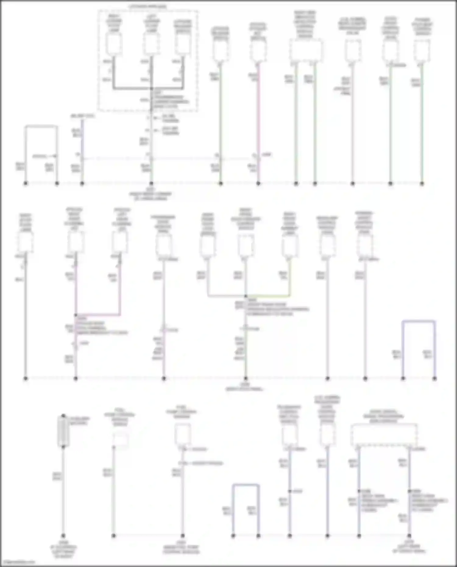 Explorer Ford VI (2019-2024): Ground distribution circuit (3 of 7)