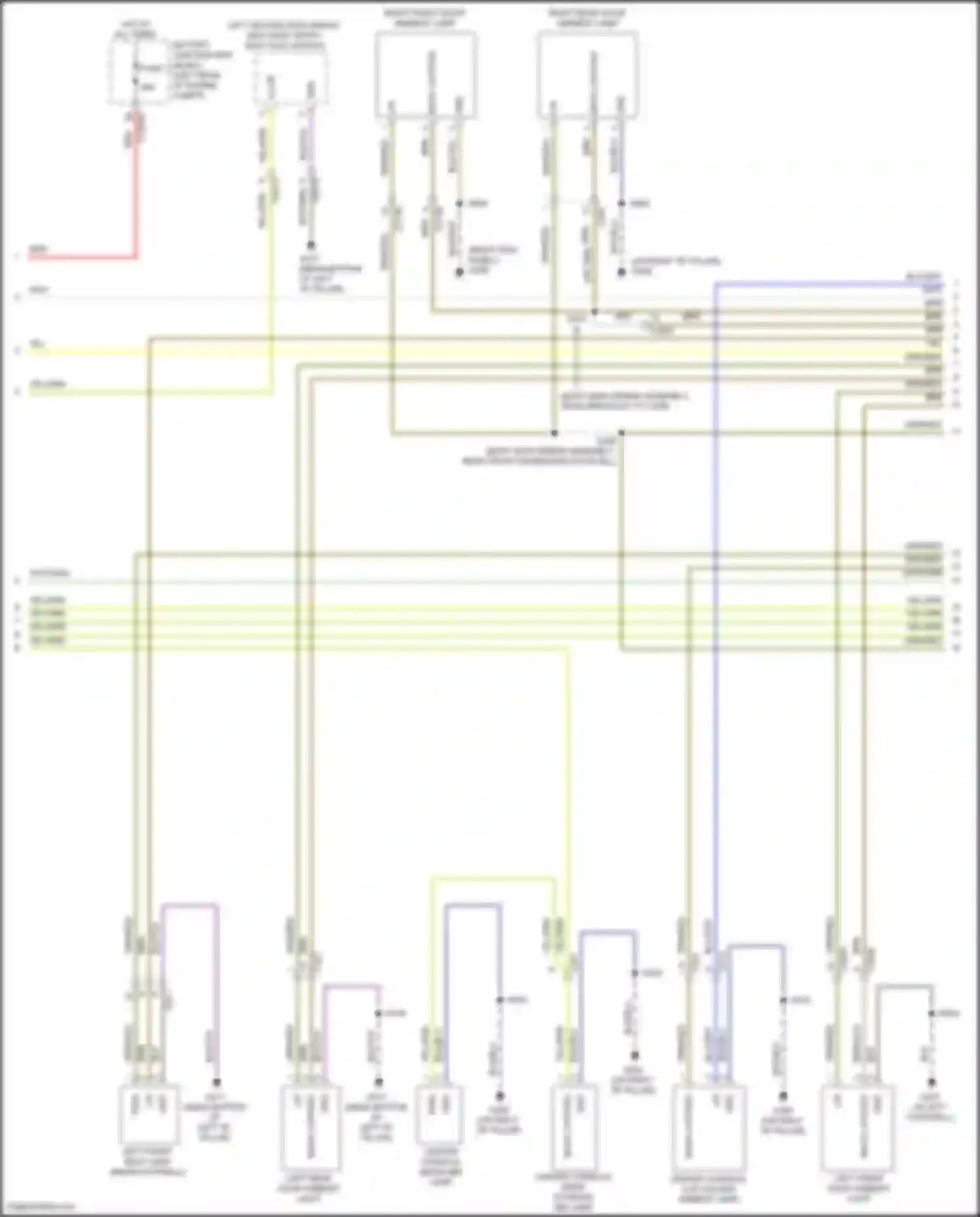 Explorer Ford VI (2019-2024): Courtesy lamps circuit (2 of 3)