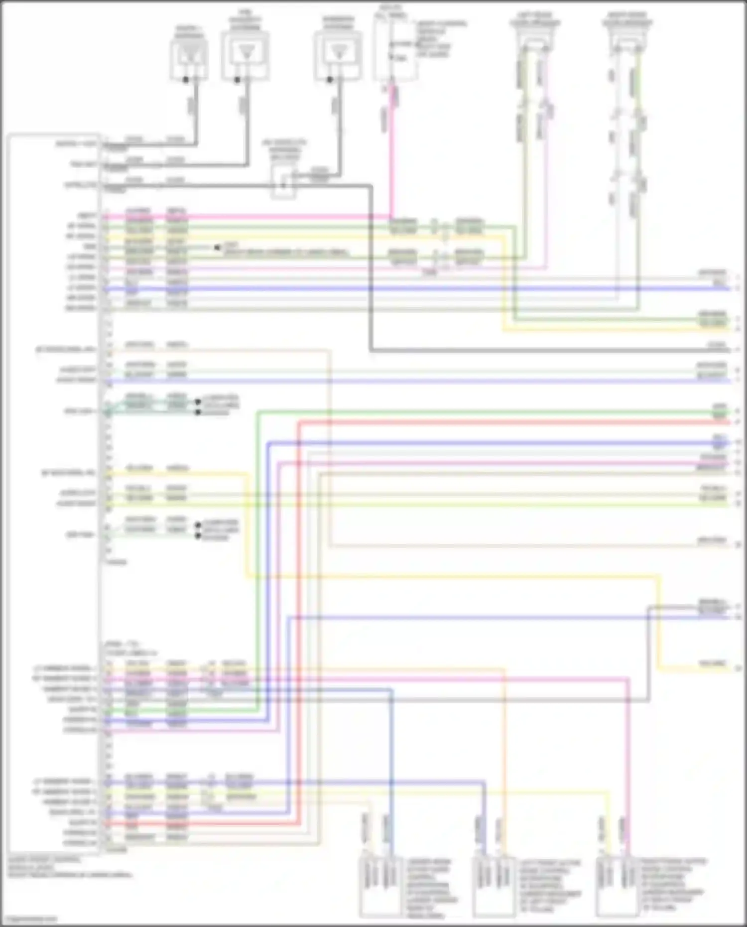 Explorer Ford VI (2019-2024): Navigation circuit, 4 speakers (1 of 4)